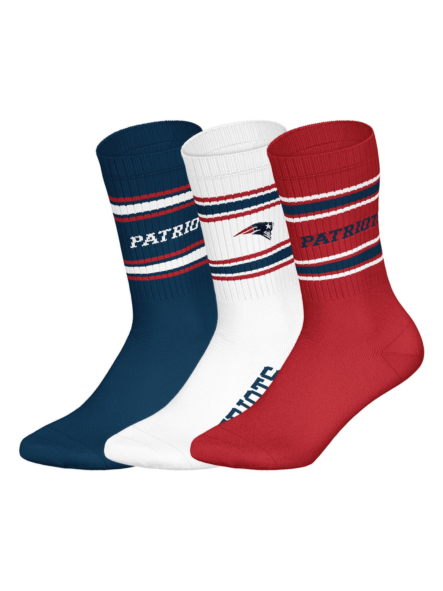 Huddle Unisex Freizeitsocken Patriots Crew 3er Pack - Bild 1