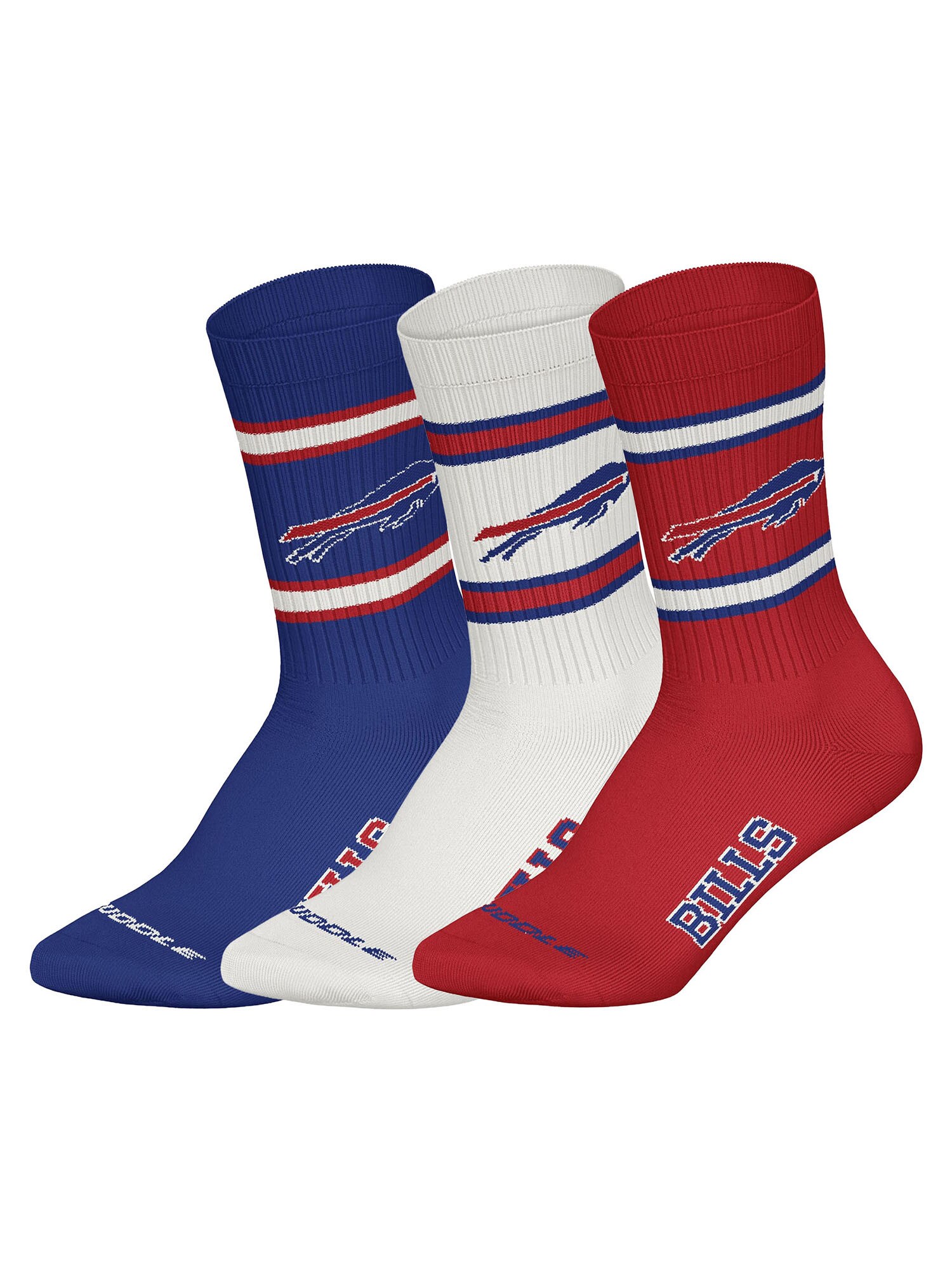 Huddle Unisex Freizeitsocken Buffalo Bills Crew 3er Pack - Bild 1