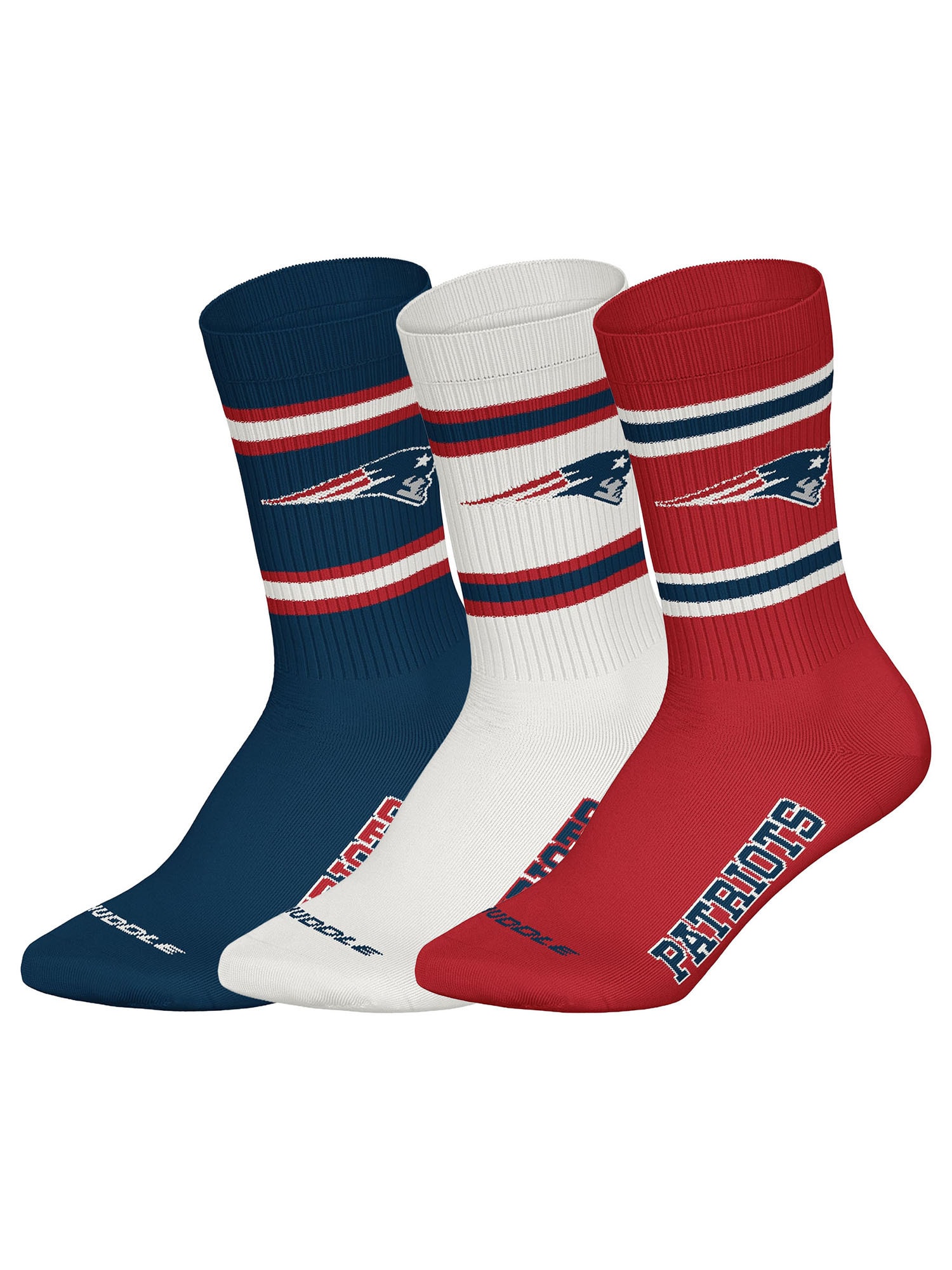 Huddle Unisex Freizeitsocken Patriots Crew 3er Pack - Bild 1