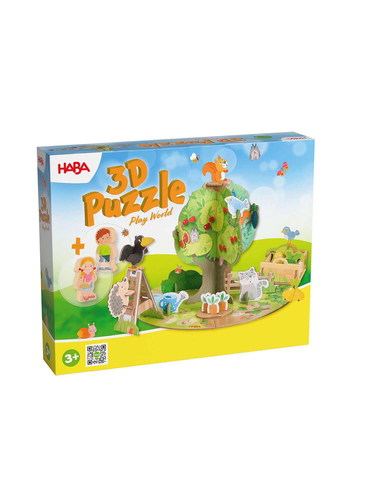HABA Unisex Steckpuzzle 3D Puzzle Obstgarten 1er Pack - Bild 1