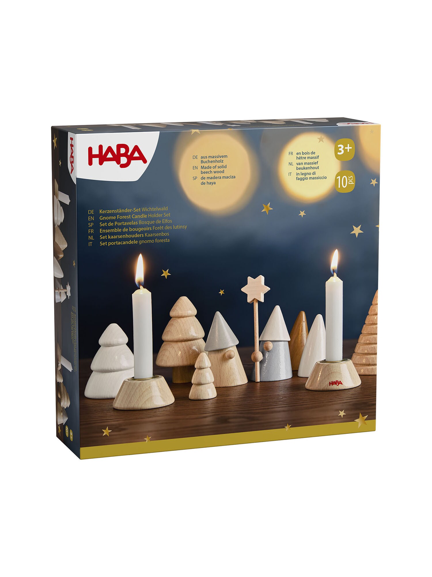 HABA Unisex Adventskranz Kerzenst&auml;nder-Set Wichtelwald 1er Pack - Bild 1