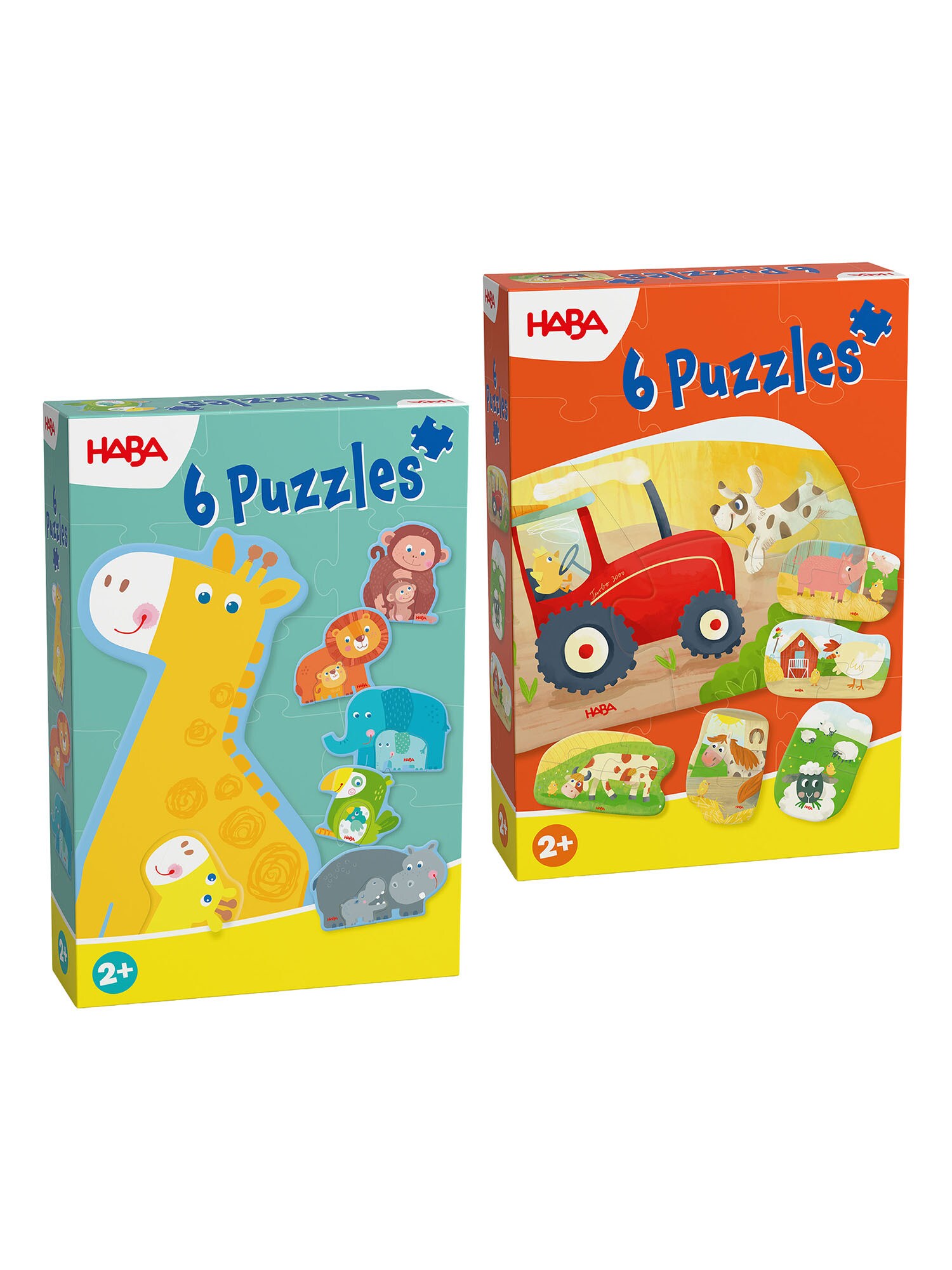 HABA Unisex Steckpuzzle Meine ersten Puzzle 2er Pack - Bild 1