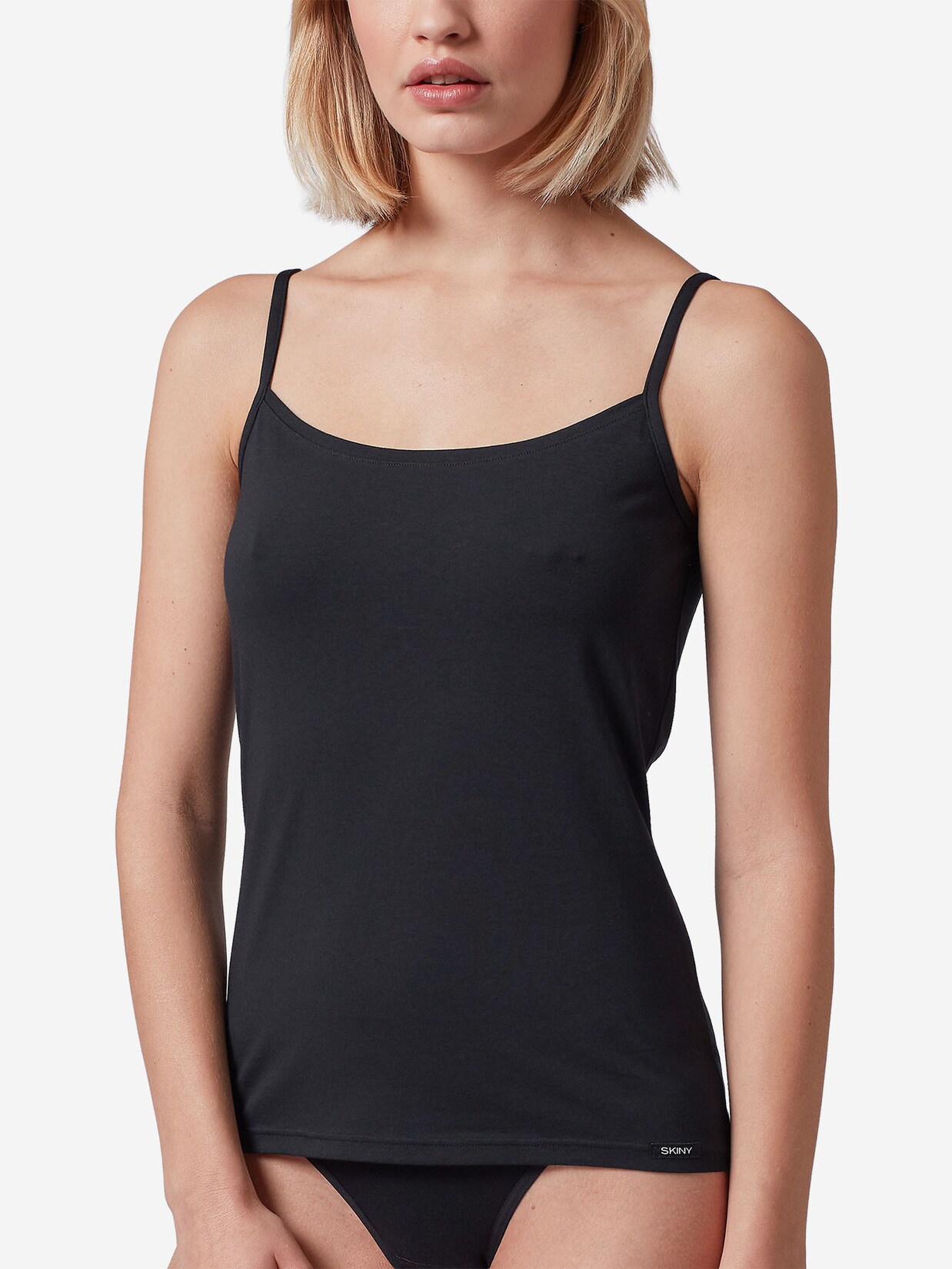 SKINY Damen Spaghettitop Cotton Essentials 2er Pack