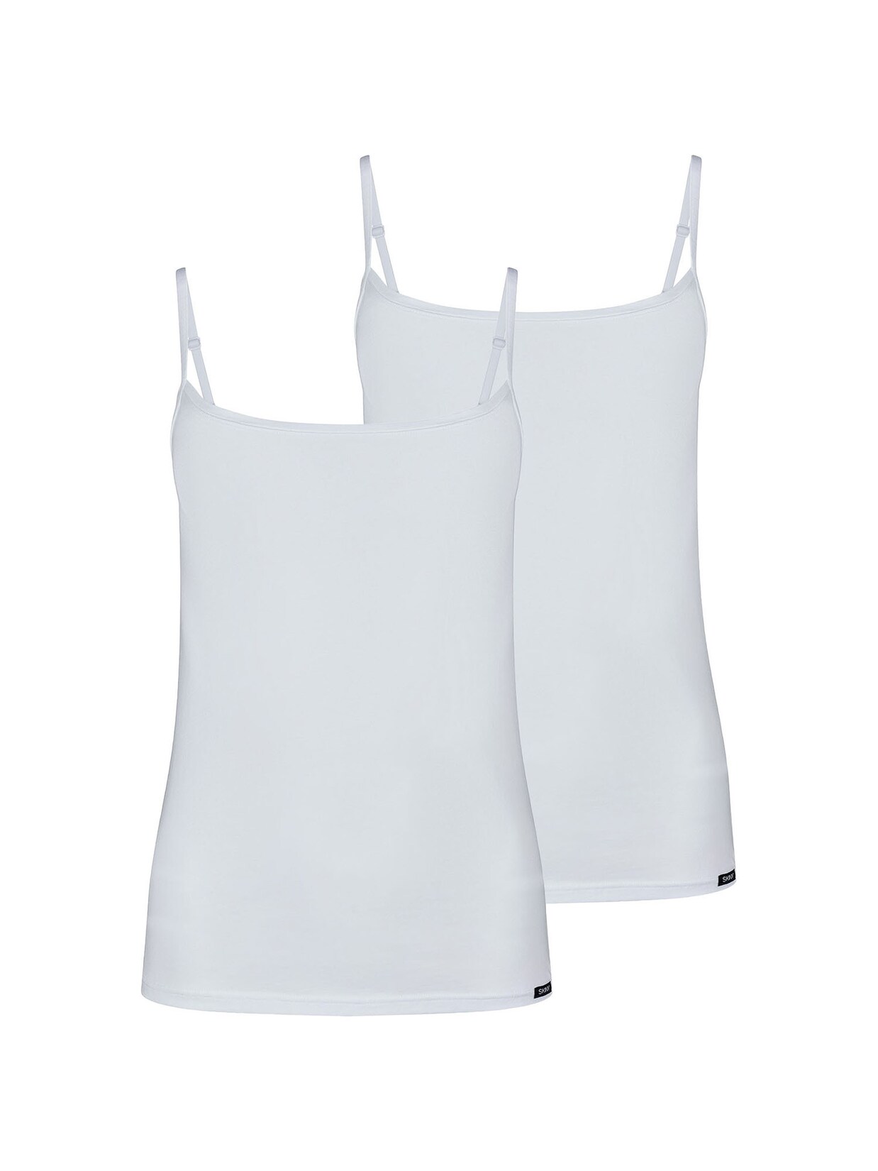SKINY Damen Spaghettitop Cotton Essentials 2er Pack