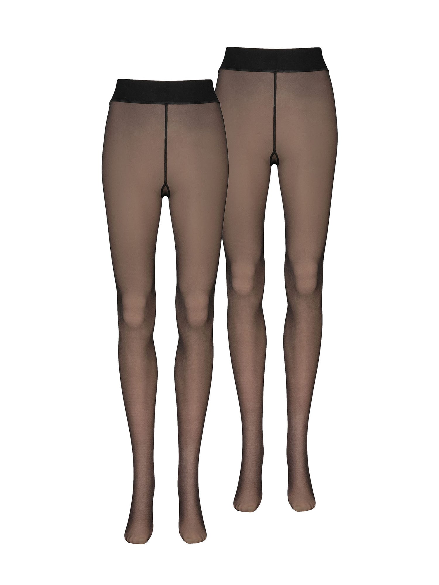 NUR DIE Damen Feinstrumpfhose Warm & Transparent 2er Pack - Bild 1
