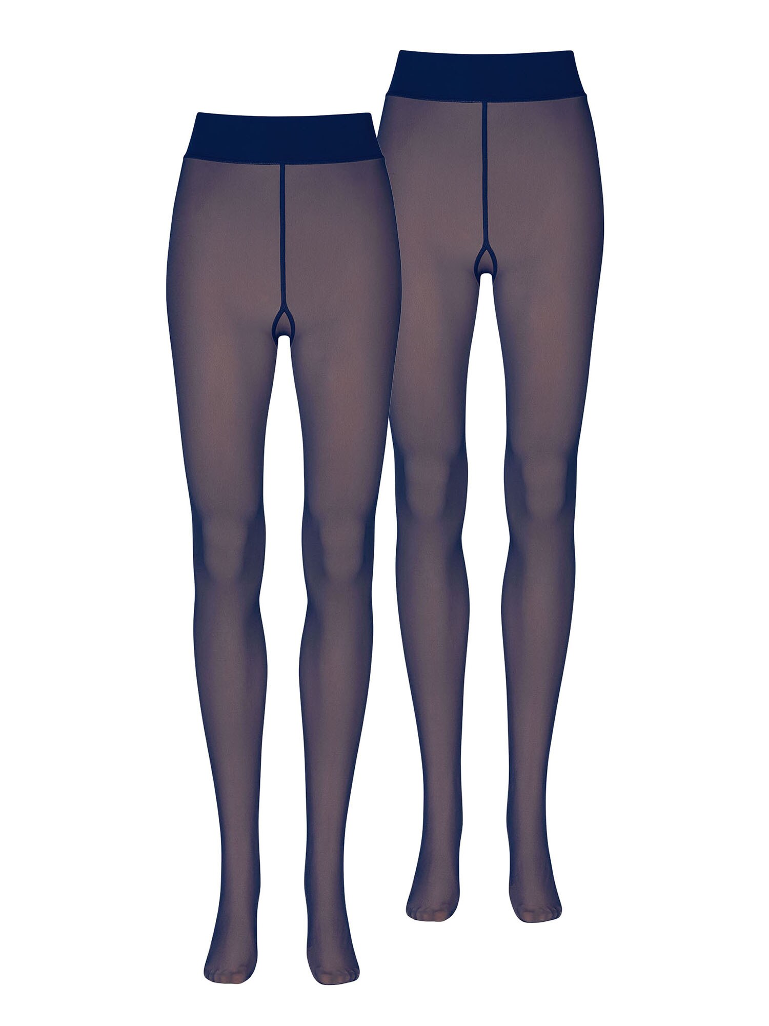 NUR DIE Damen Feinstrumpfhose Warm & Transparent Strapazierf&auml;hig 2er Pack - Bild 1
