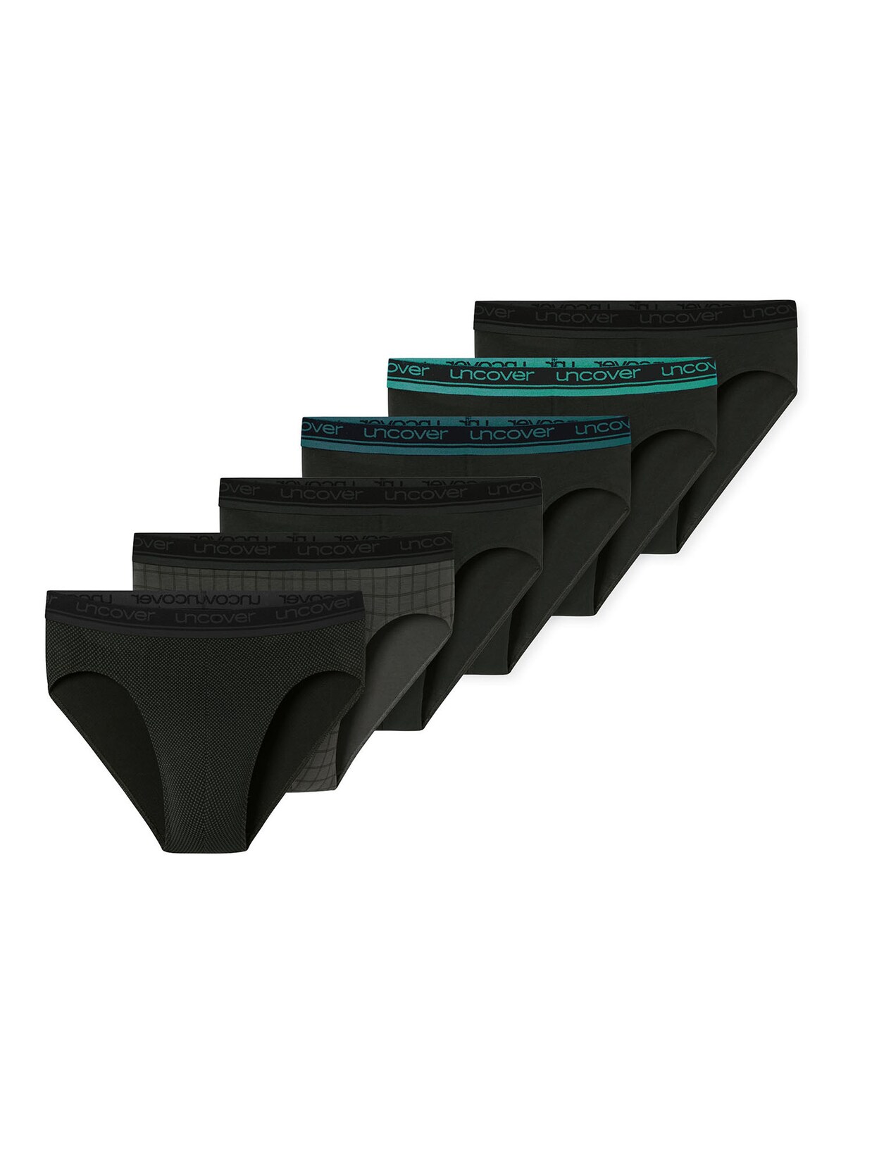 uncover by SCHIESSER Herren Rioslip Cotton Serie 6er Pack