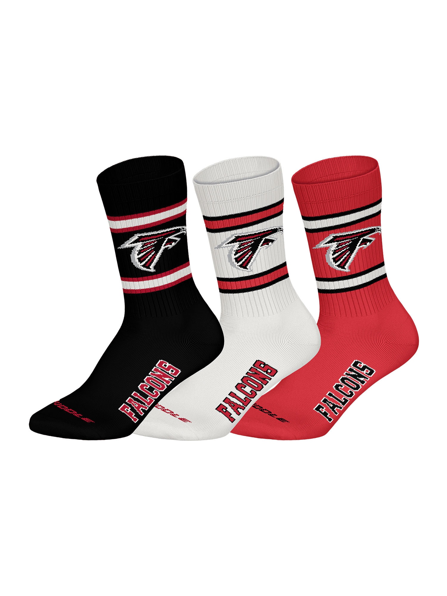 Huddle Unisex Freizeitsocken Atlanta Falcons 3er Pack - Bild 1