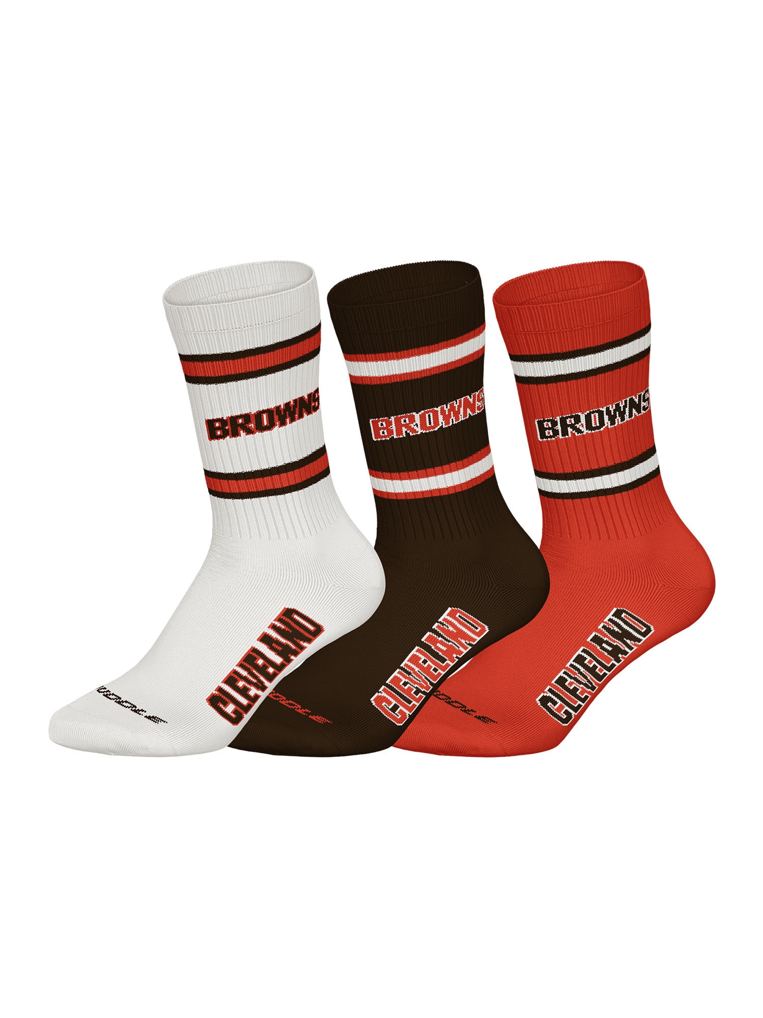 Huddle Unisex Freizeitsocken Cleveland Browns 3er Pack - Bild 1
