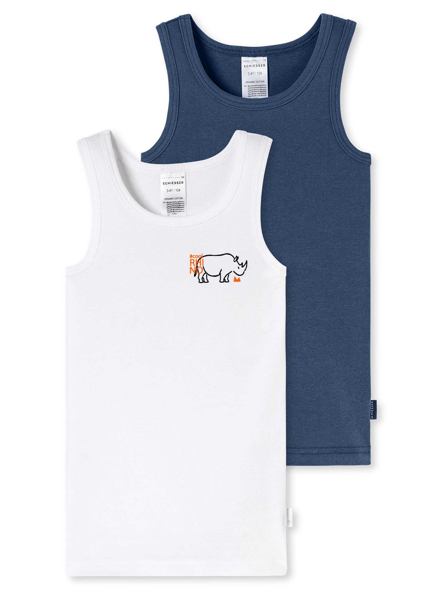 Schiesser Jungen Unterhemd Fine Rib 2er Pack - Bild 1