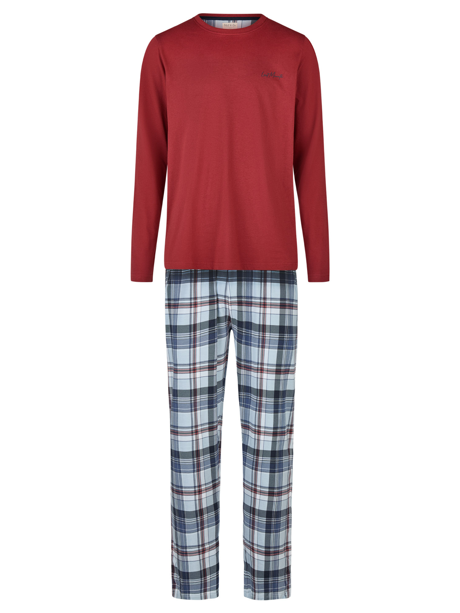 Phil & Co. Berlin Herren Pyjama Classics 1er Pack - Bild 1