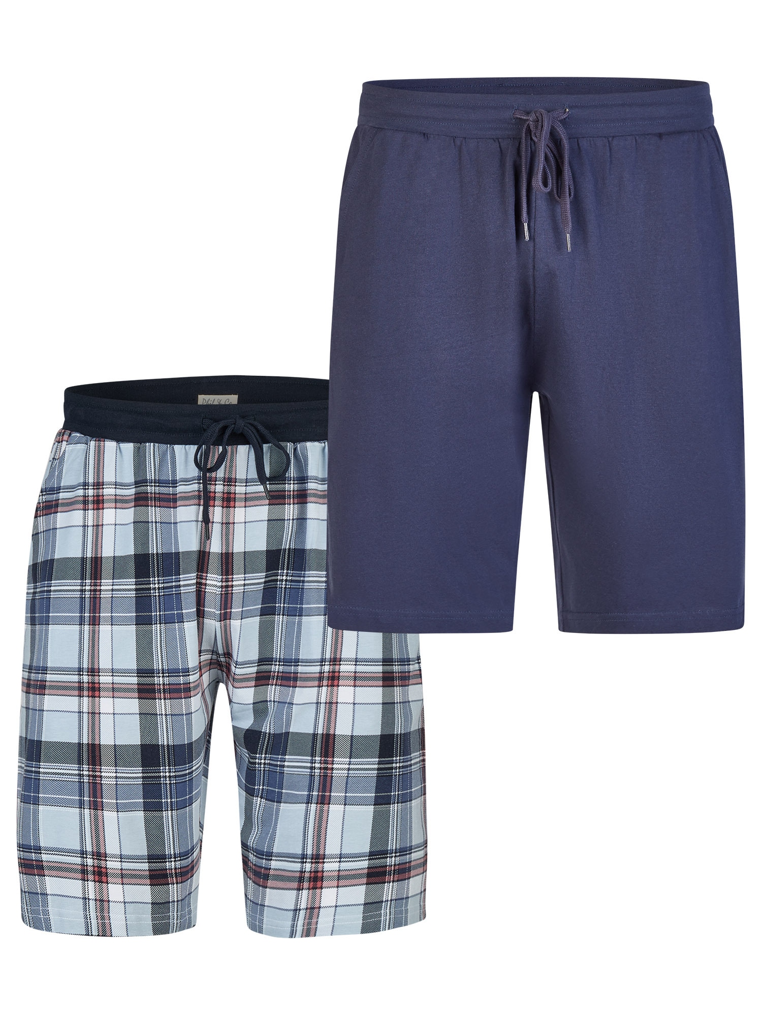 Phil & Co. Berlin Herren Pyjamashorts Classics 2er Pack - Bild 1