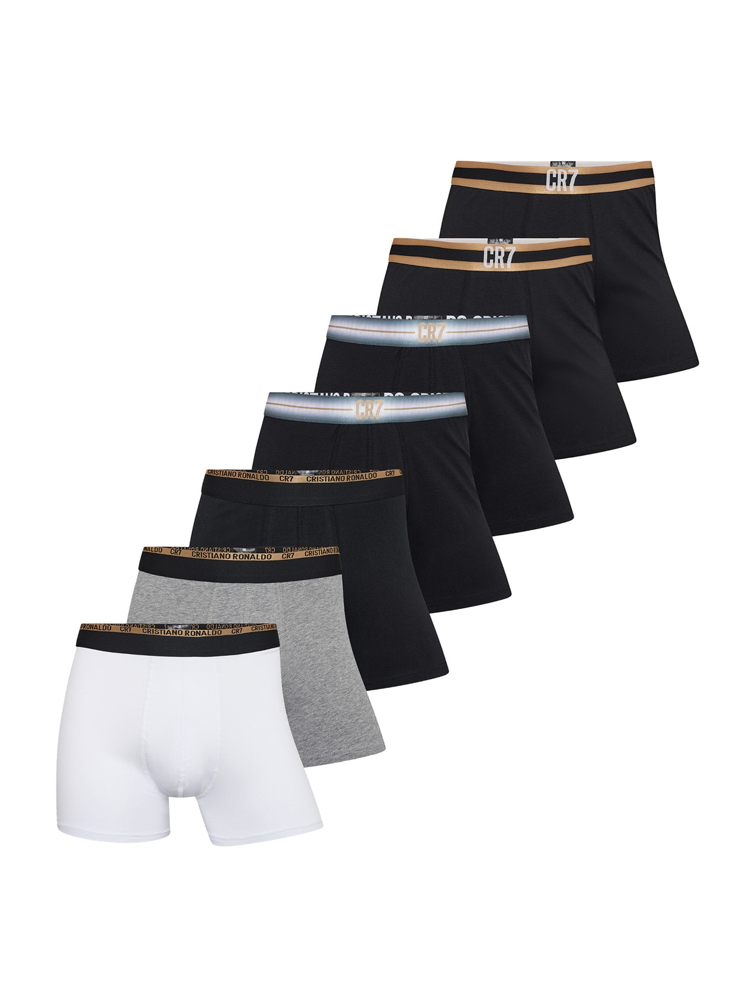 CR7 Cristiano Ronaldo Herren Trunk Stretch mit Geschenkbox 7er Pack - Bild 1