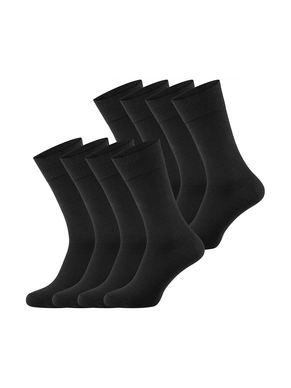 NUR DIE Herren Freizeitsocken Bambus Komfortbund 8er Pack