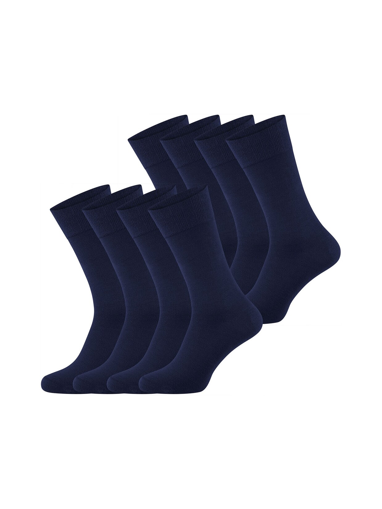 NUR DIE Herren Freizeitsocken Bambus Komfortbund 8er Pack