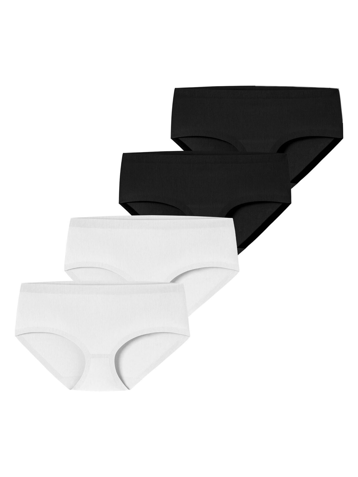 Schiesser Damen Panty Invisible Cotton 4er Pack