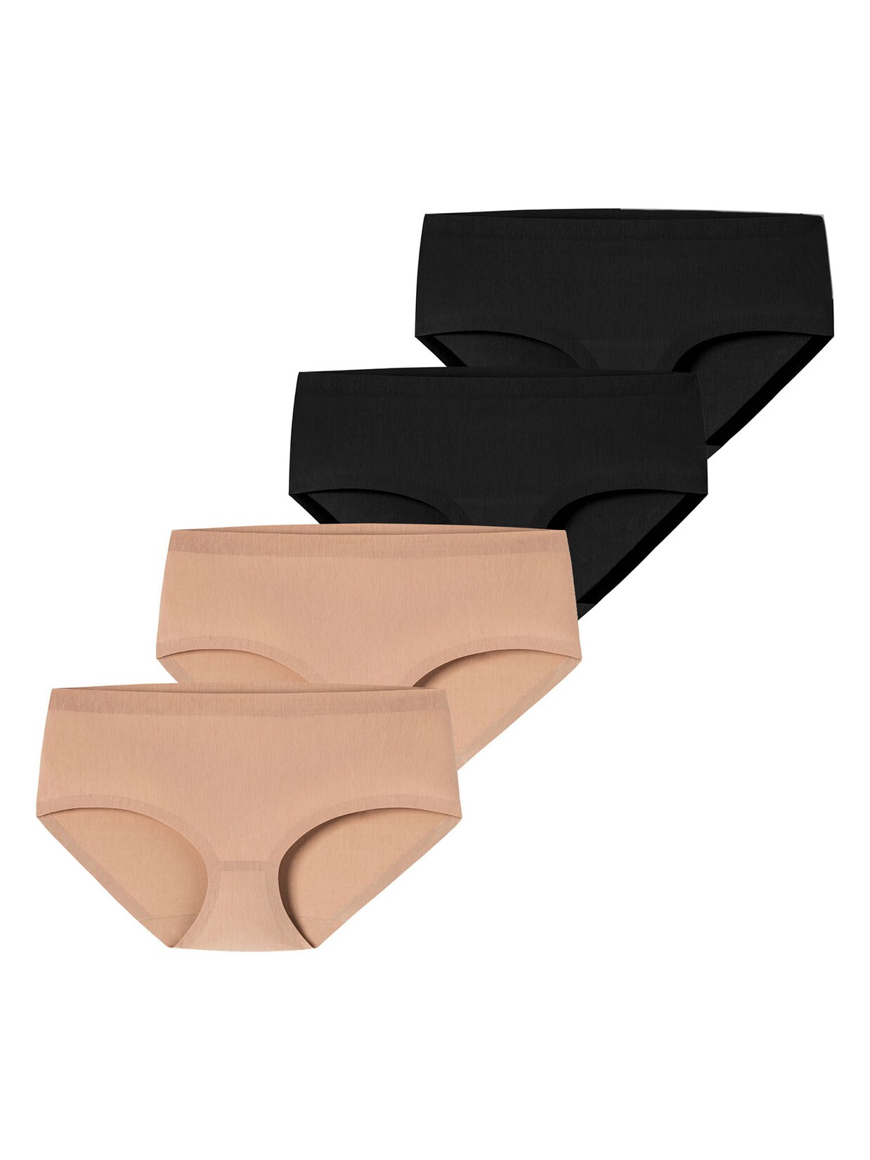 Schiesser Damen Panty Invisible Cotton 4er Pack