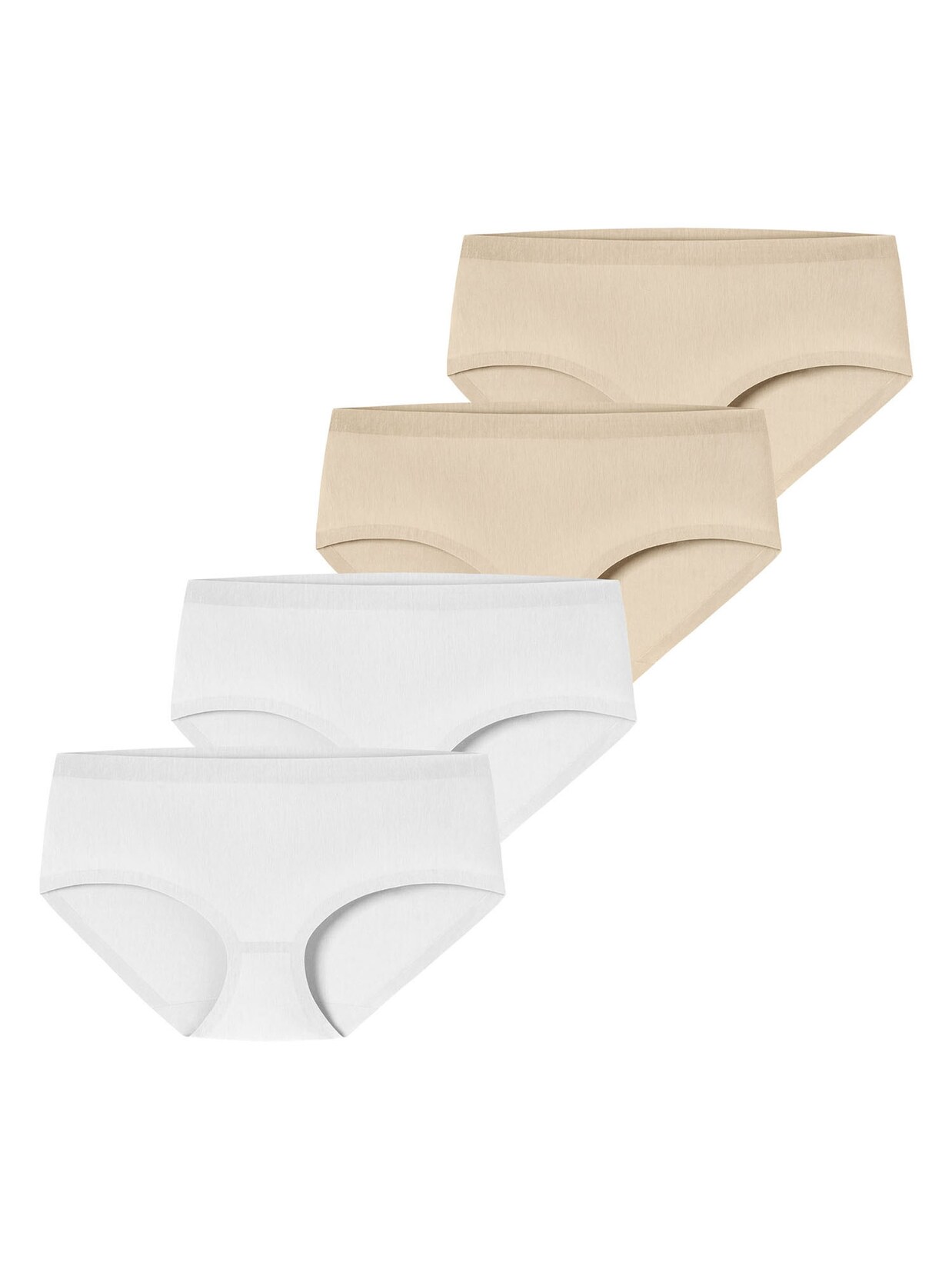 Schiesser Damen Panty Invisible Cotton 4er Pack