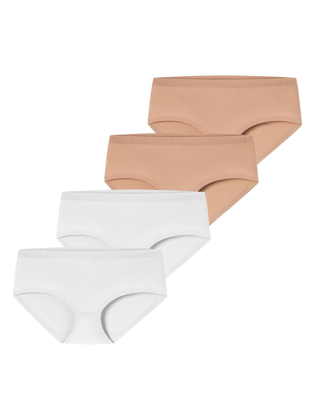 Schiesser Damen Panty Invisible Cotton 4er Pack