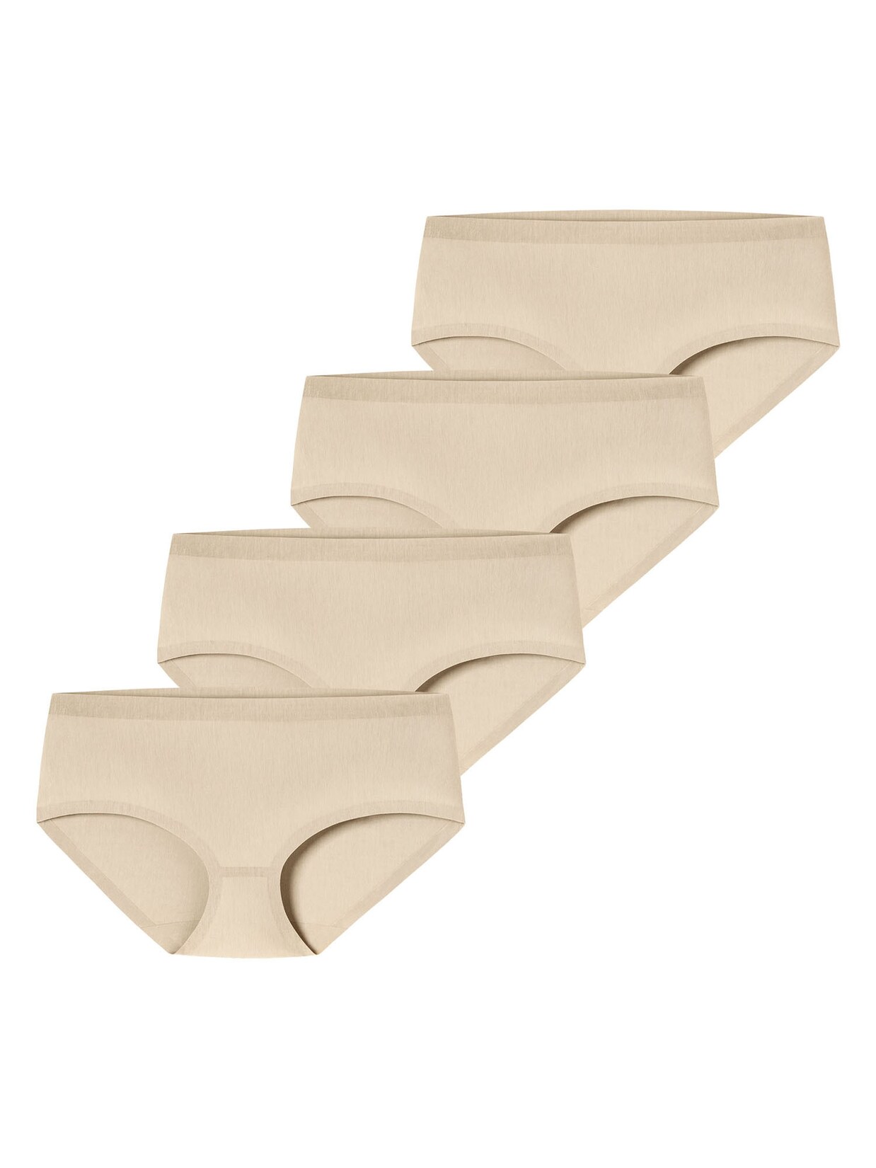 Schiesser Damen Panty Invisible Cotton 4er Pack
