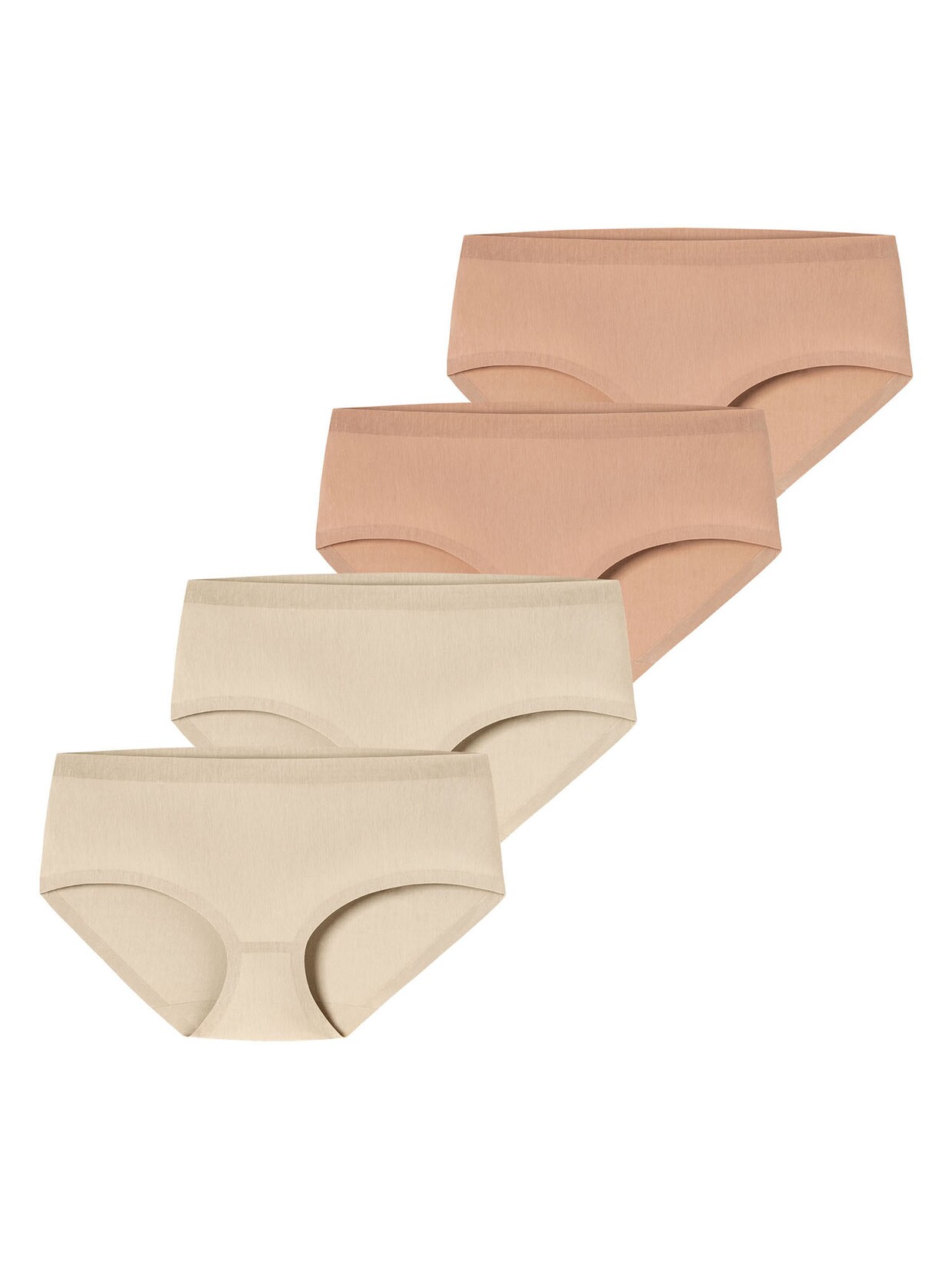 Schiesser Damen Panty Invisible Cotton 4er Pack