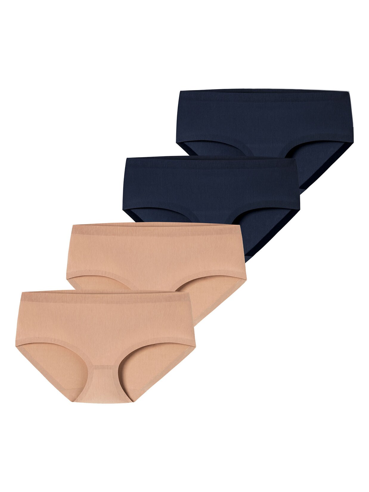 Schiesser Damen Panty Invisible Cotton 4er Pack