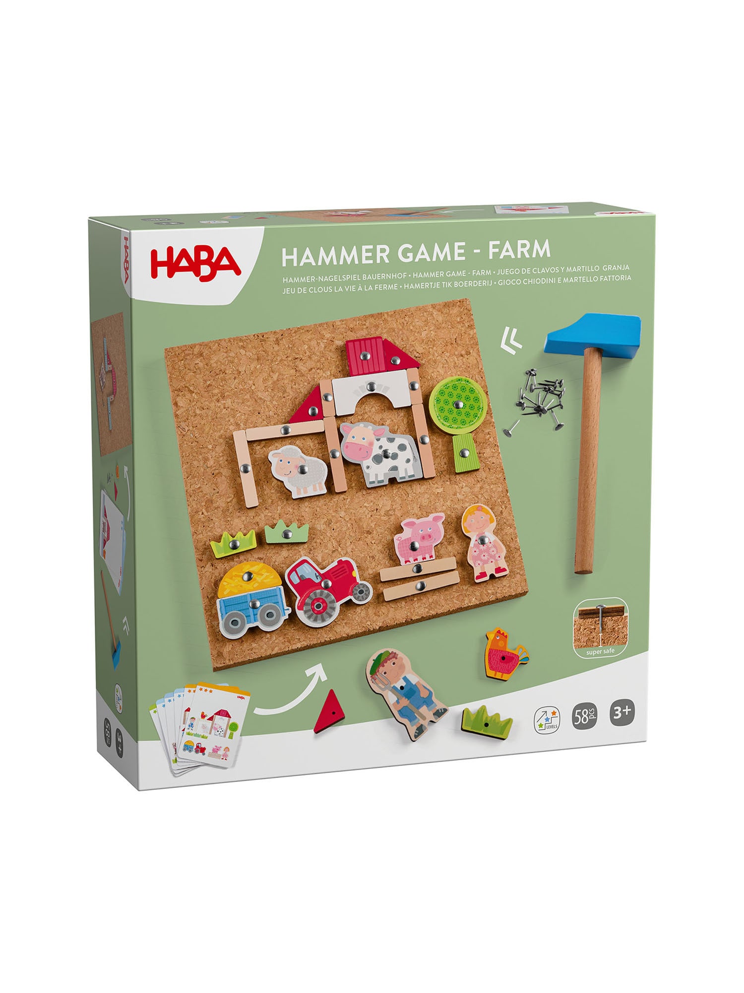 HABA Unisex Spiel Hammer-Nagelspiel 1er Pack - Bild 1