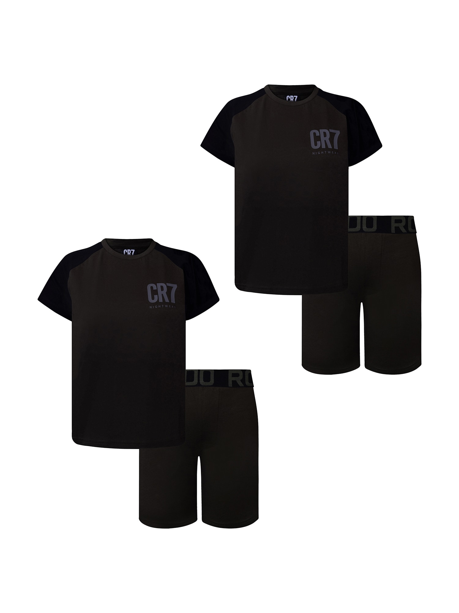 CR7 Cristiano Ronaldo Jungen Pyjama Basic Short 2er Pack - Bild 1