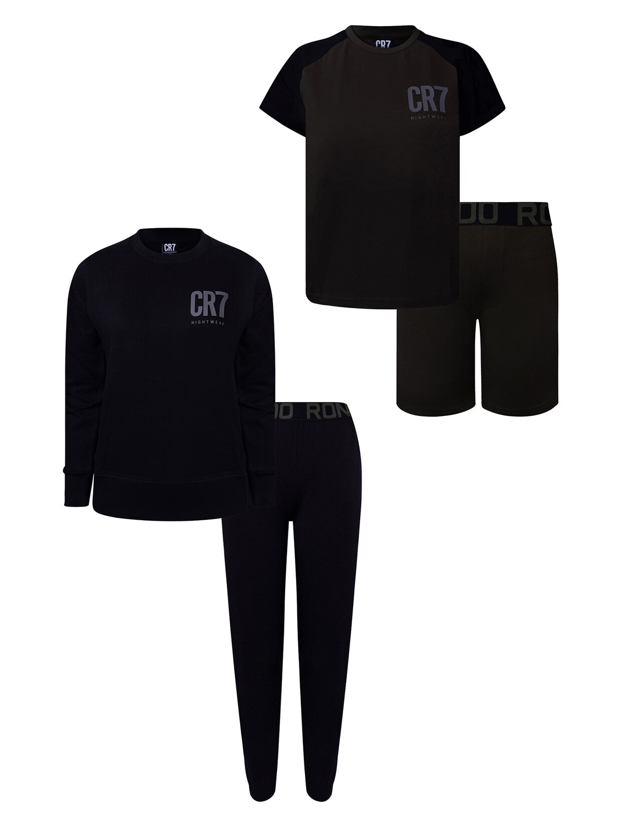 CR7 Cristiano Ronaldo Jungen Pyjama Basic Short&Long 2er Pack