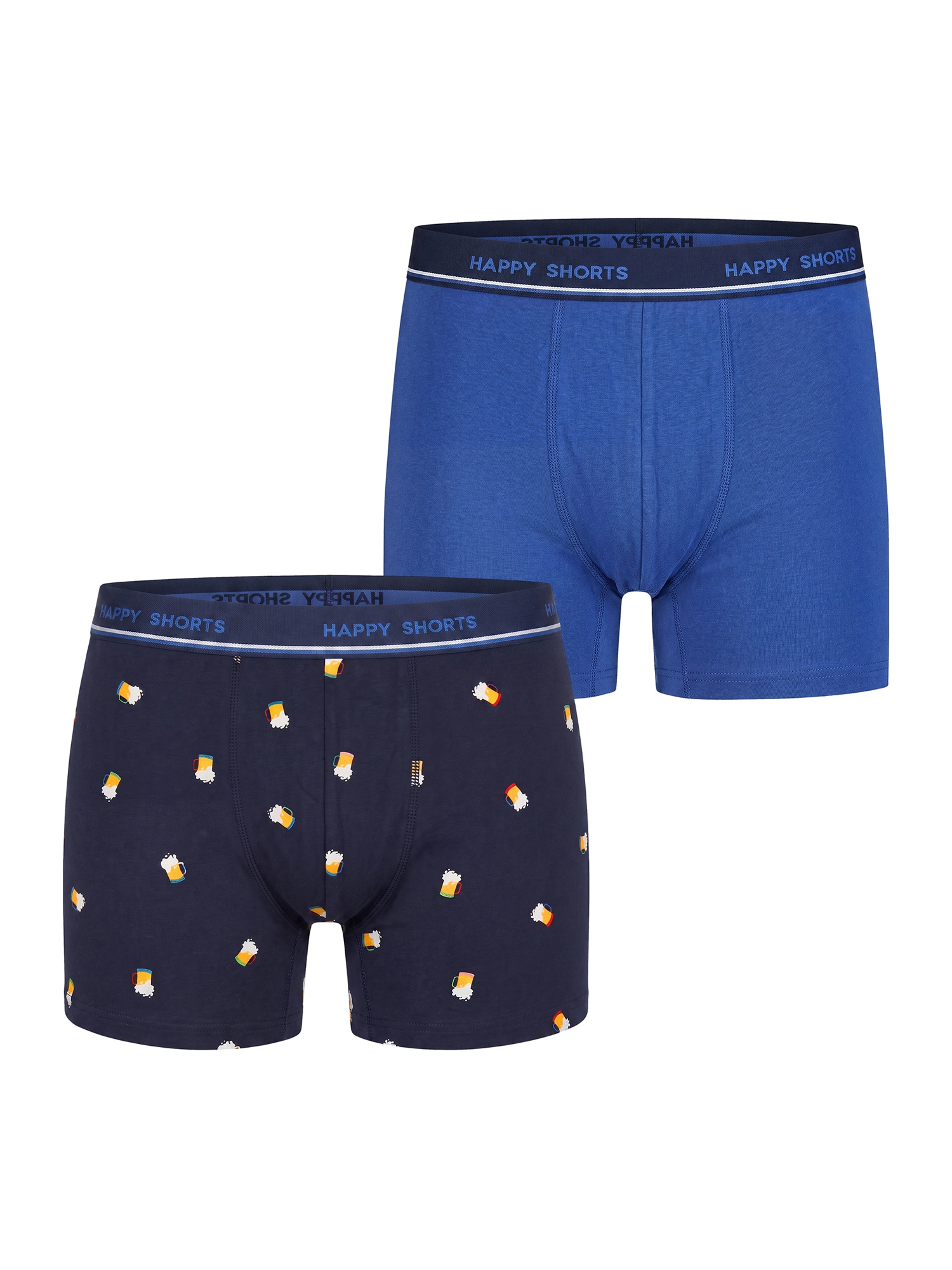 Happy Shorts Herren Trunk Jersey 2er Pack - Bild 1