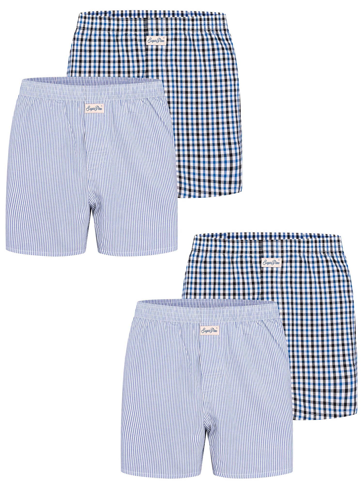 Sugar Pine Herren Boxer Mix Karos 4er Pack - Bild 1