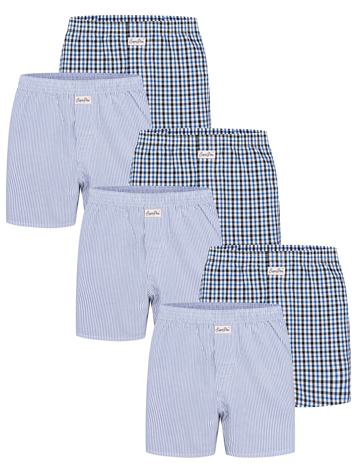 Sugar Pine Herren Boxer Mix Karos 6er Pack