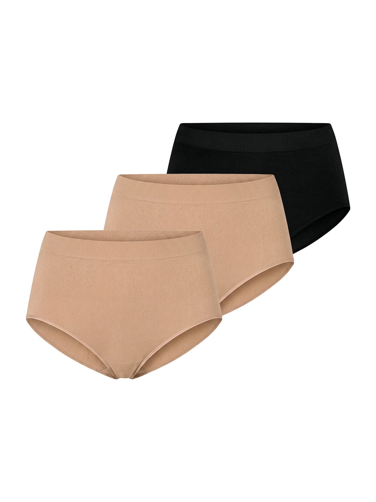 Schiesser Damen Slip Retro - Classic Seamless 3er Pack
