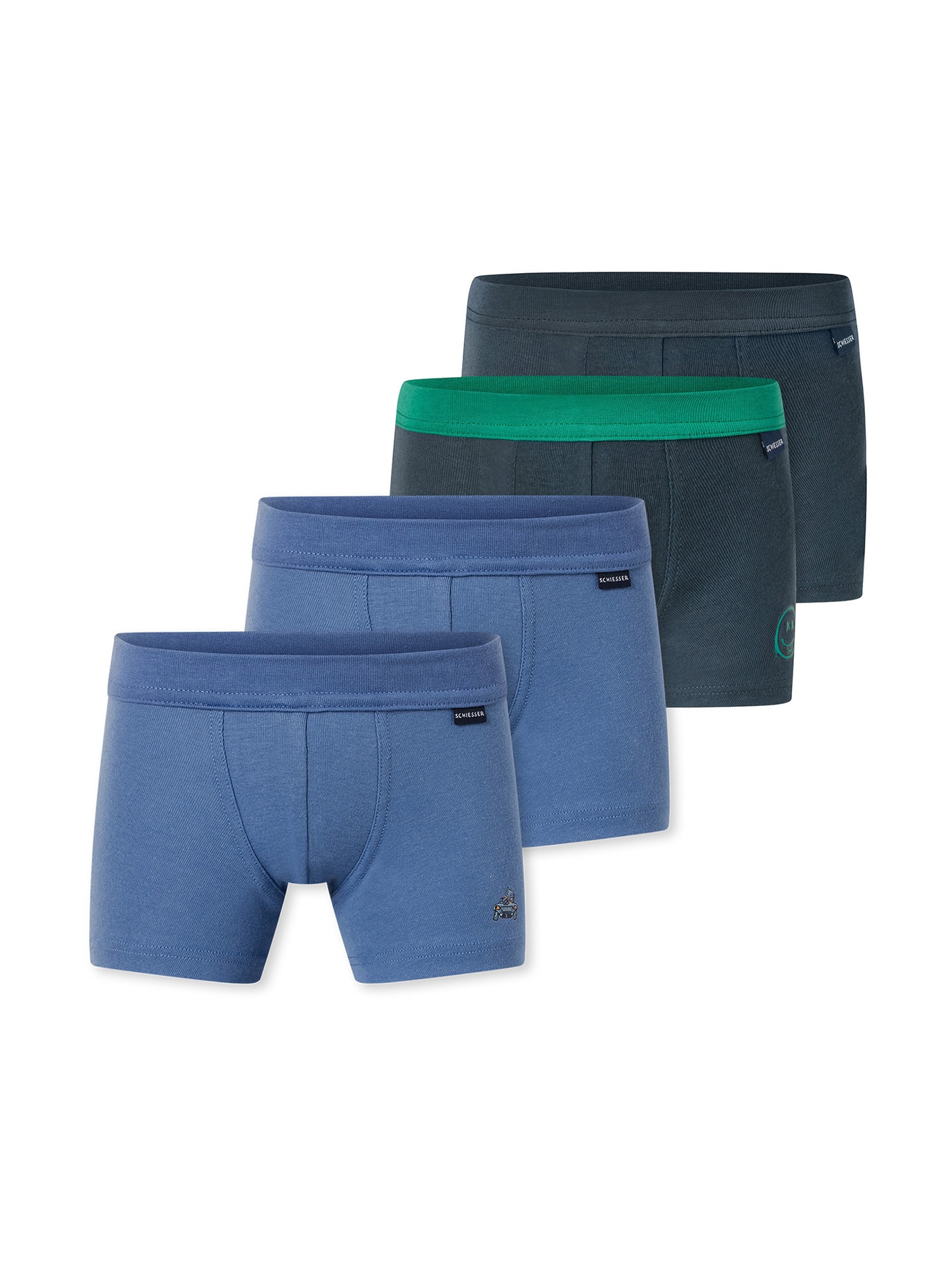 Schiesser Jungen Trunk Fine Rib Multi 4er Pack - Bild 1