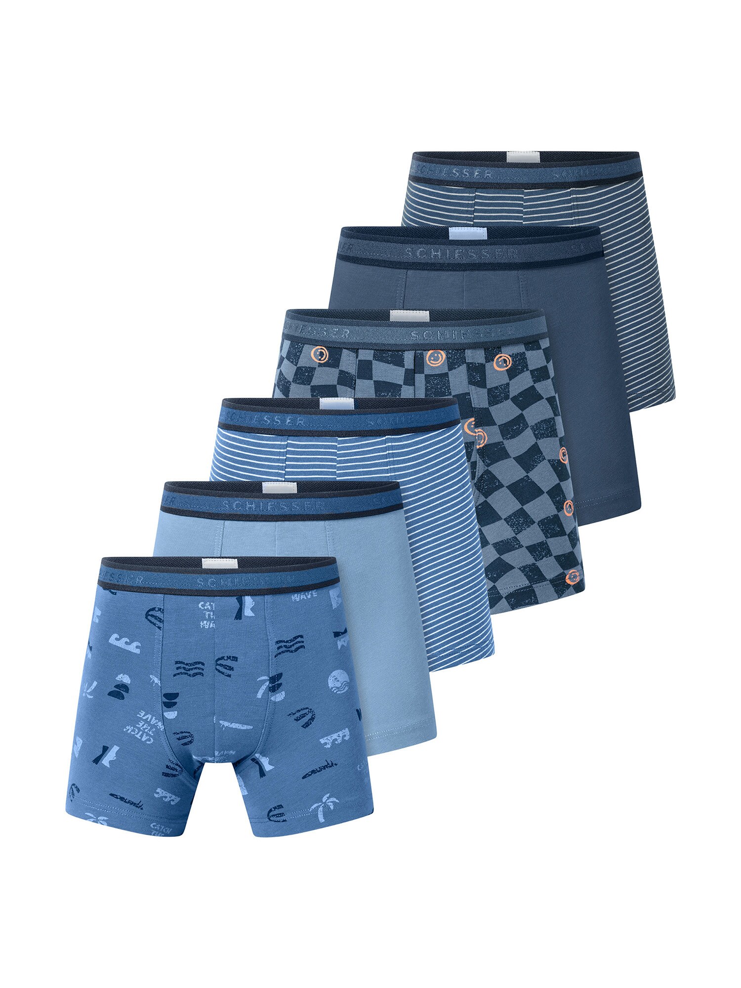 Schiesser Jungen Trunk 955 Multi 6er Pack - Bild 1