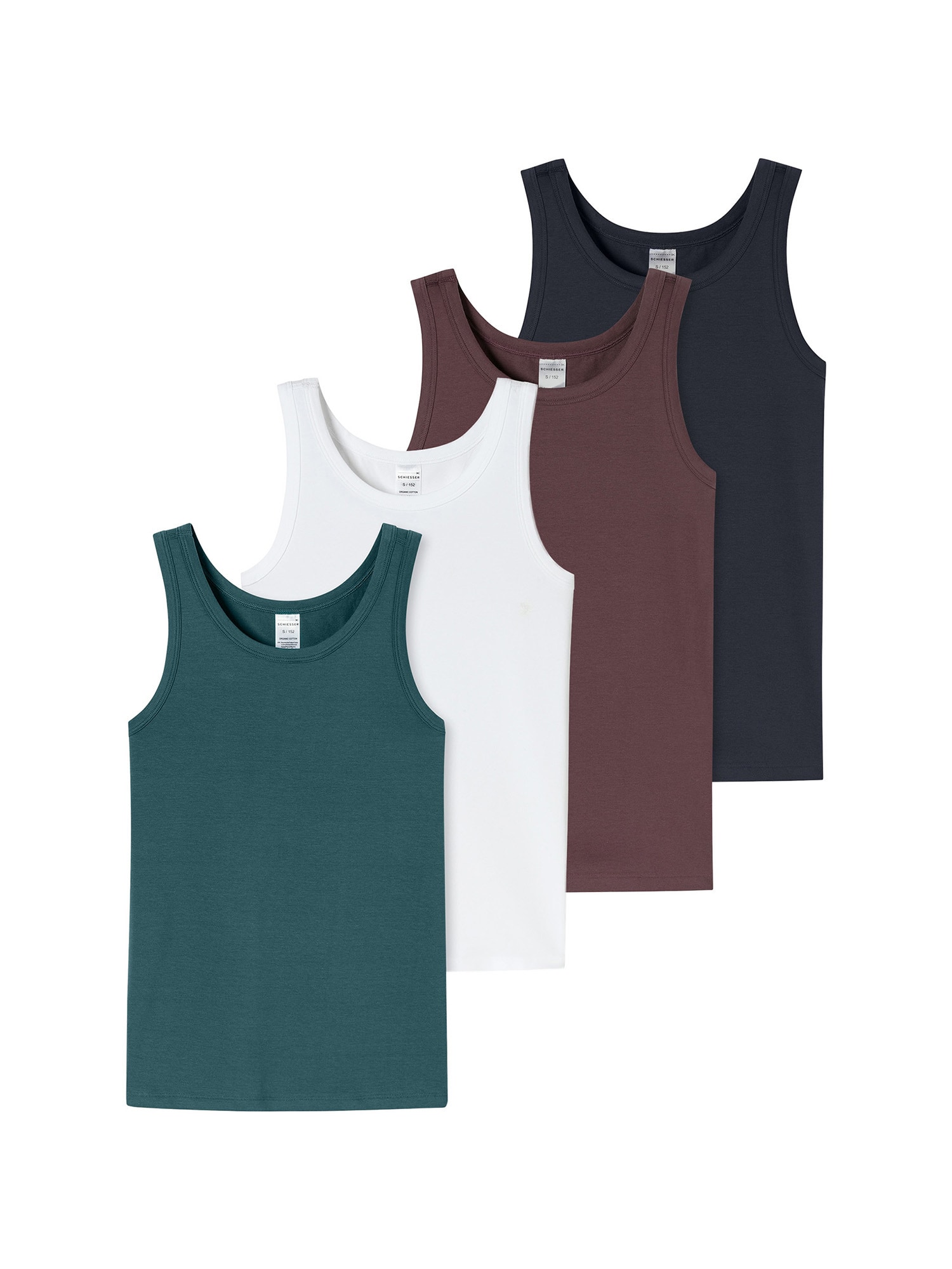 Schiesser Jungen Unterhemd 955 Multi 4er Pack - Bild 1