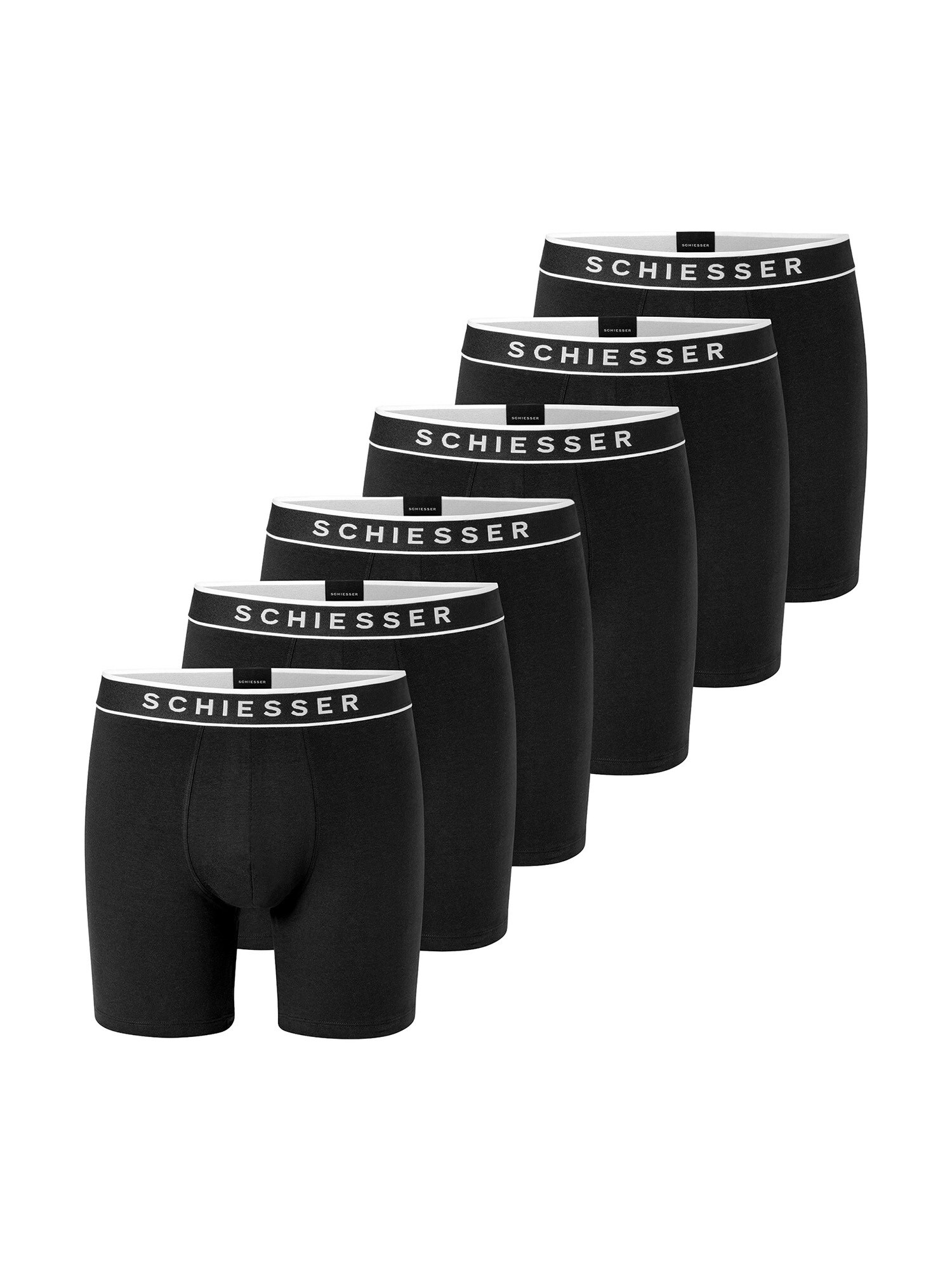 Schiesser Herren Langer Boxer 955 Multi 6er Pack - Bild 1