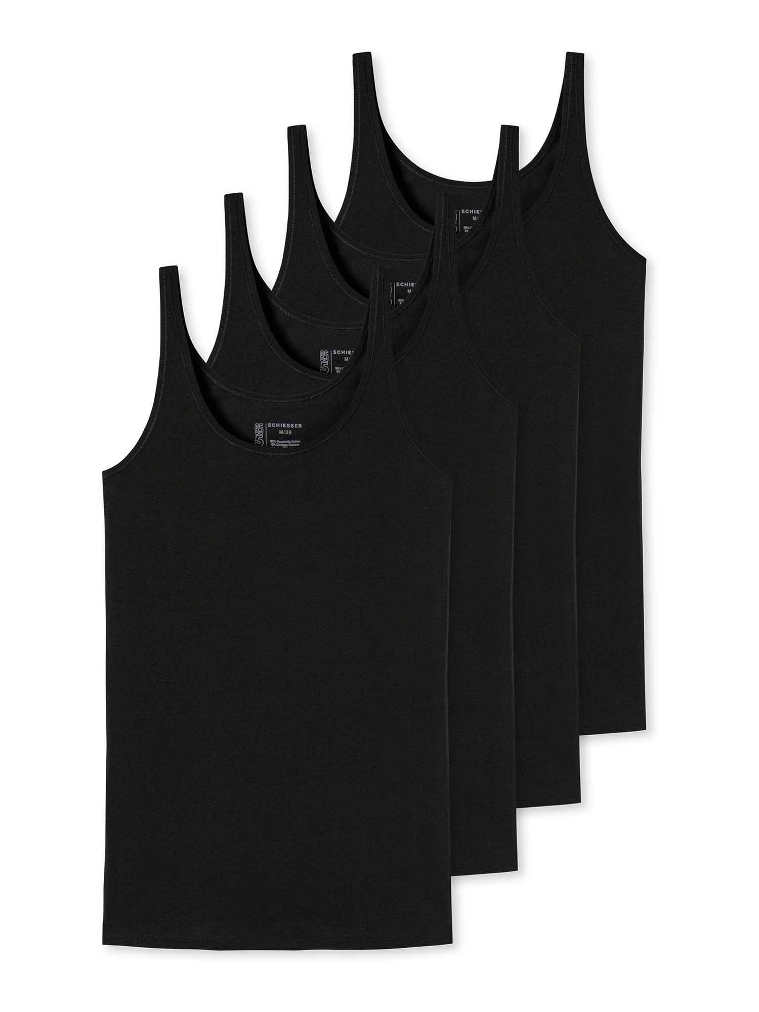 Schiesser Damen Tanktop 95-5 Serie 4er Pack - Bild 1