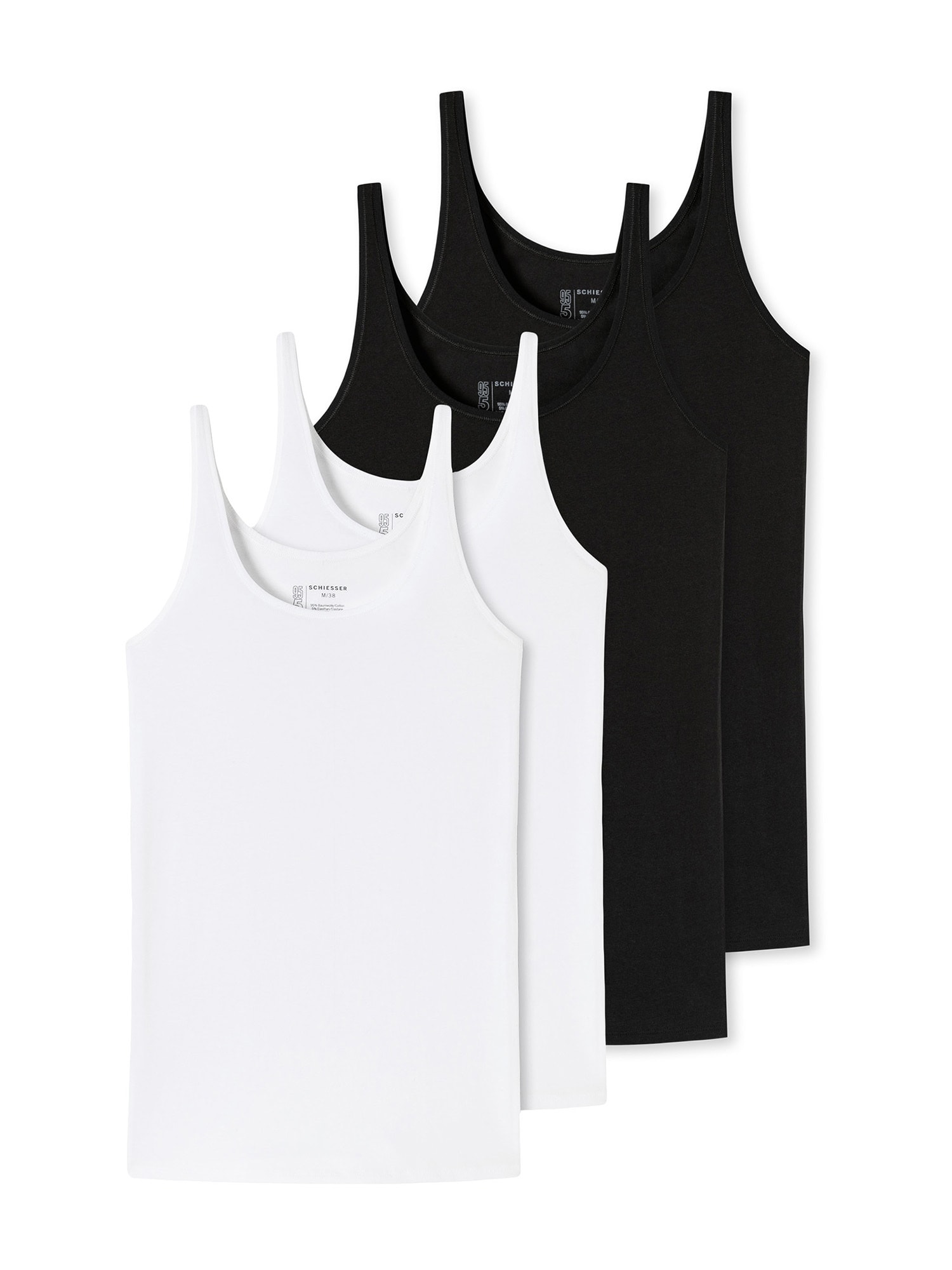 Schiesser Damen Tanktop 95-5 Serie 4er Pack - Bild 1