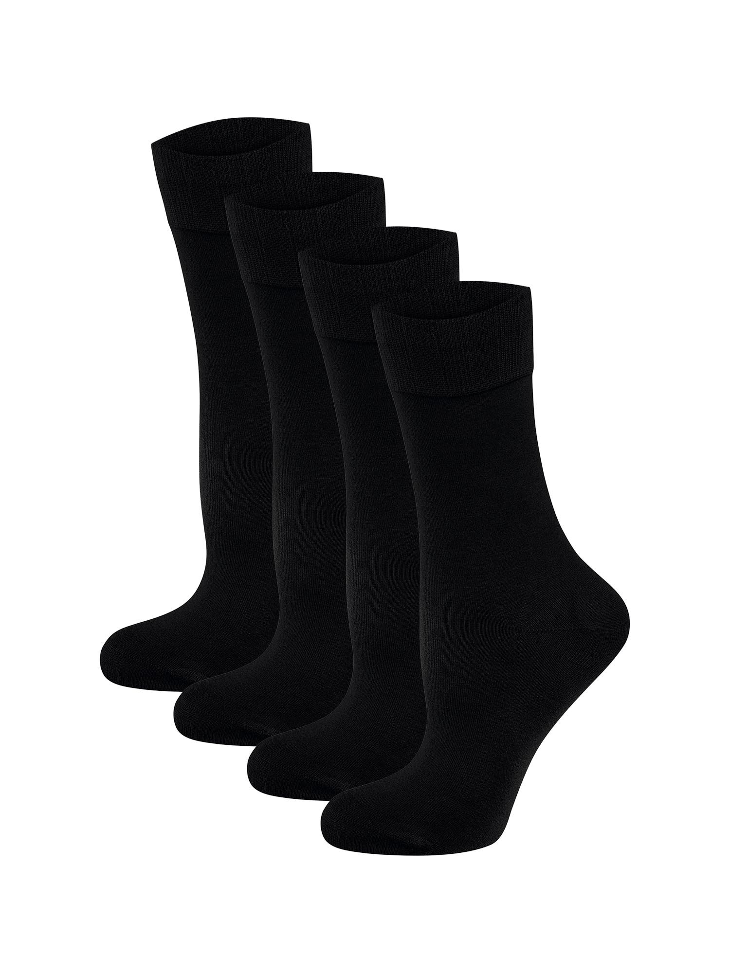 NUR DIE Damen Freizeitsocken Bambus Komfortbund 4er Pack - Bild 1