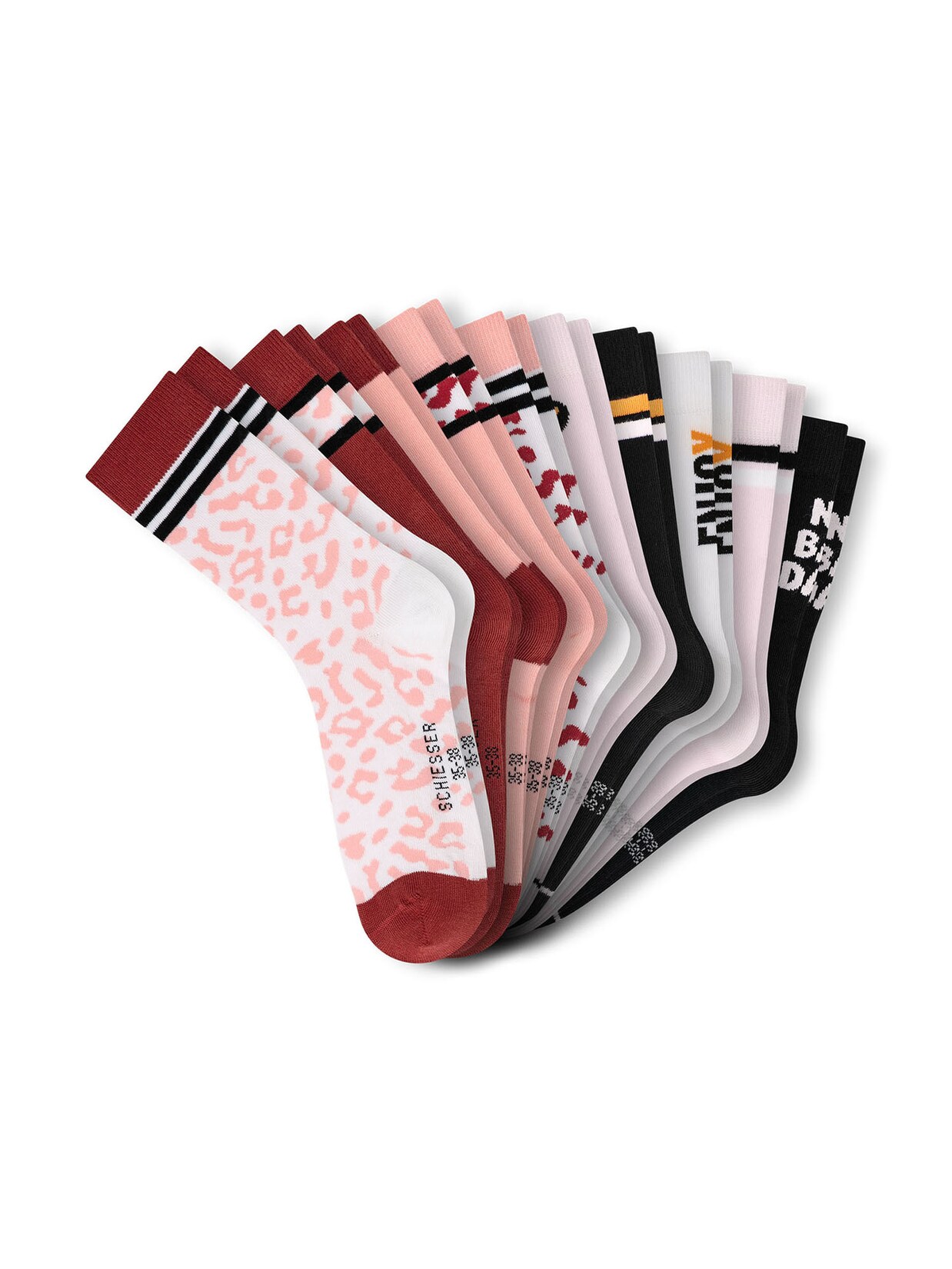 Schiesser Damen Freizeitsocken Legwear Teens 10er Pack