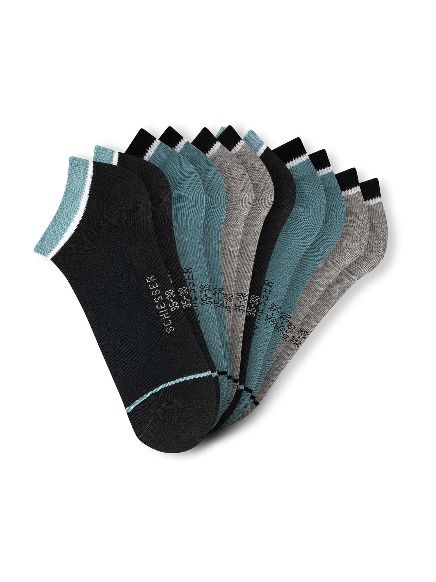 Schiesser M&auml;dchen Sneakersocken Legwear Kids 6er Pack - Bild 1