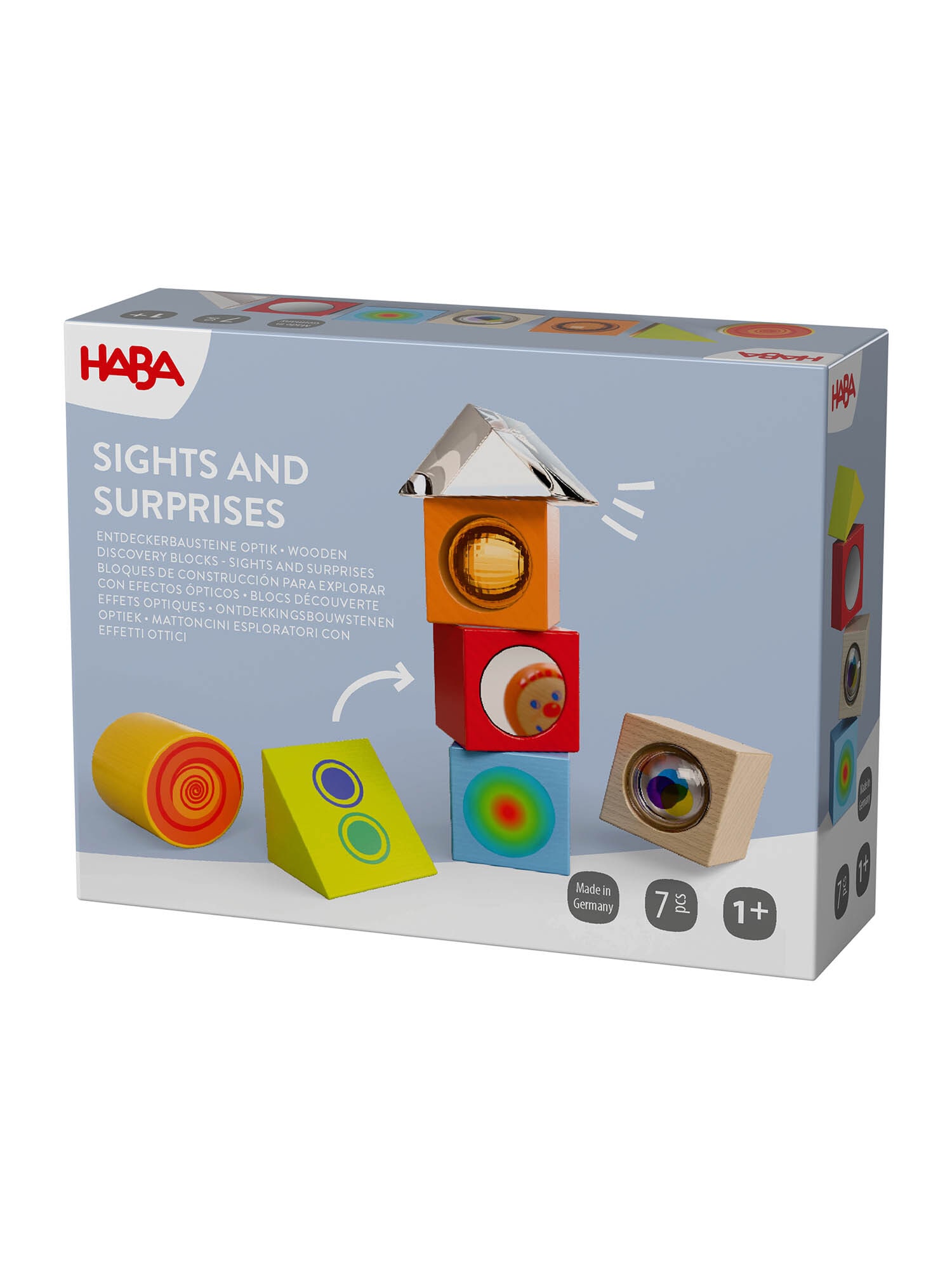 HABA Unisex Spielbausteine Entdeckerbausteine Optik 1er Pack - Bild 1