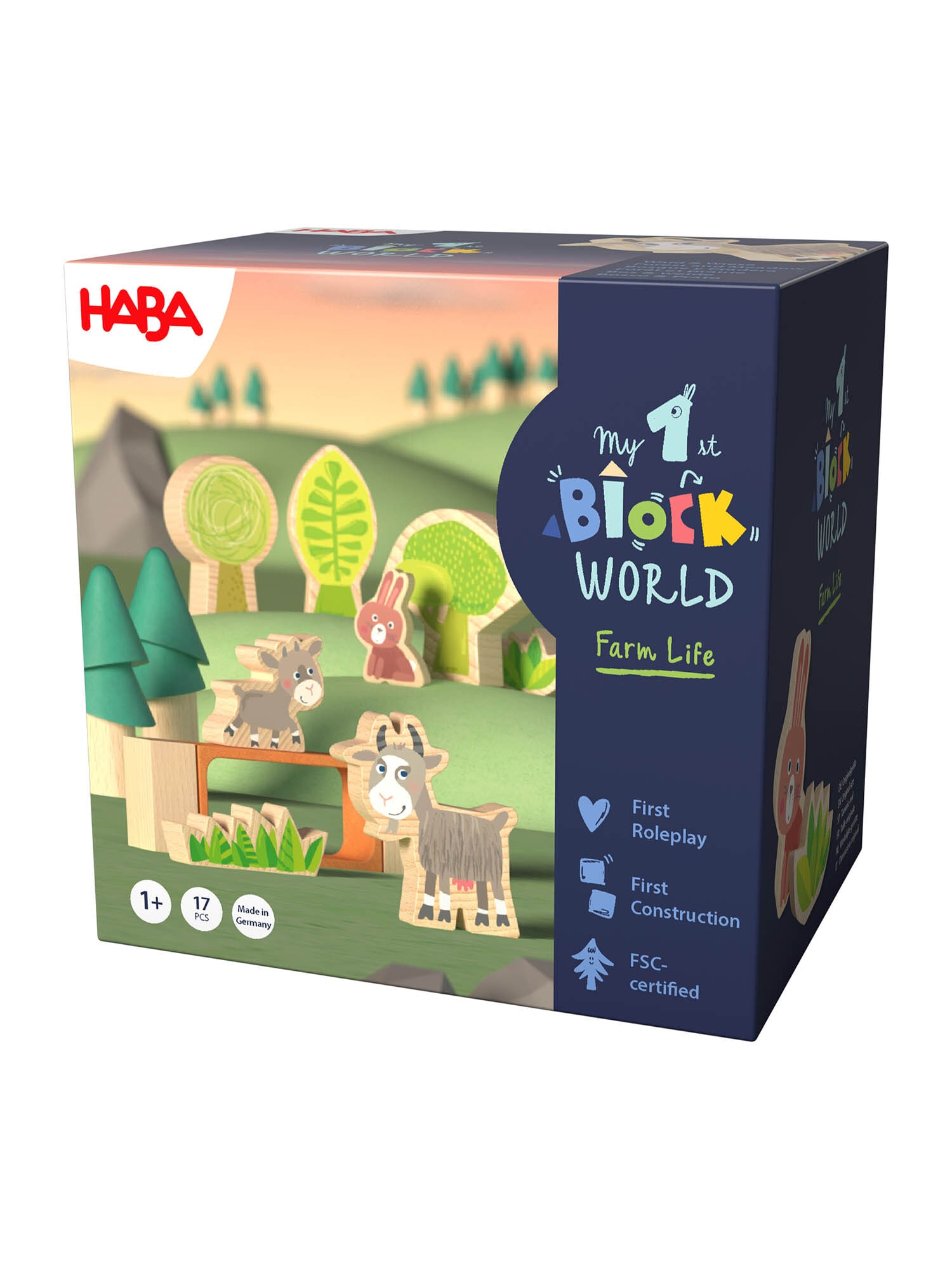 HABA Unisex Spielbausteine MFBW Wald und Wiese 1er Pack - Bild 1