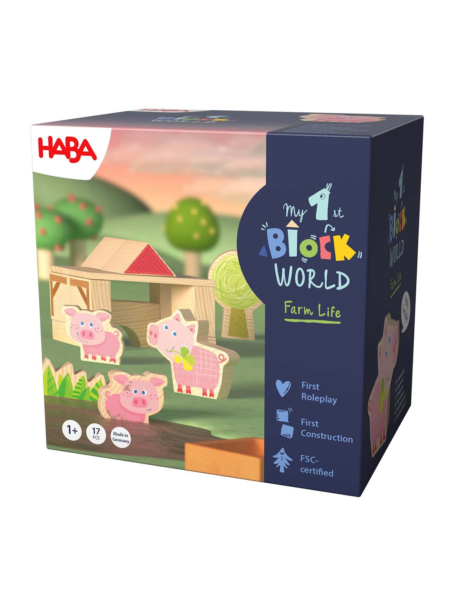 HABA Unisex Spielbausteine MFBW Ferkelstall Kalle 1er Pack - Bild 1