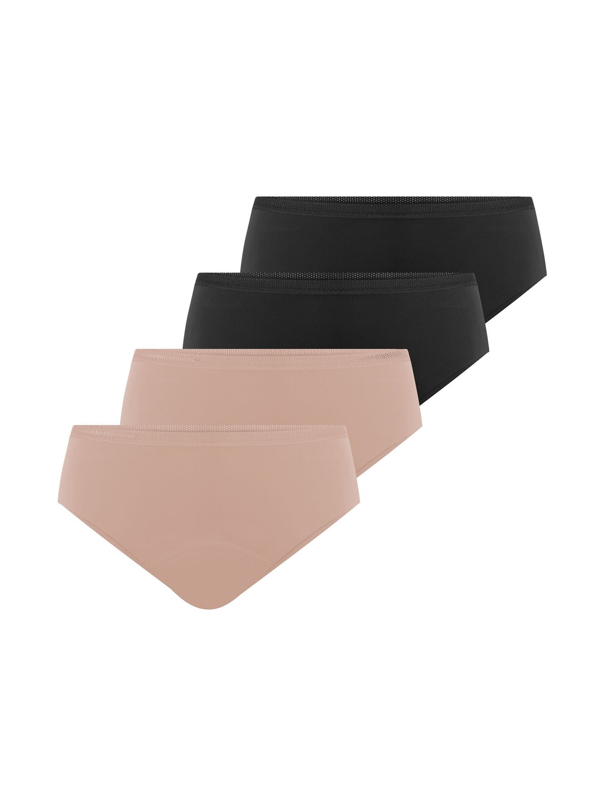 NUR DIE Damen Periodenslip Probierpack Alles Geregelt mittelstark + extrastark 4er Pack