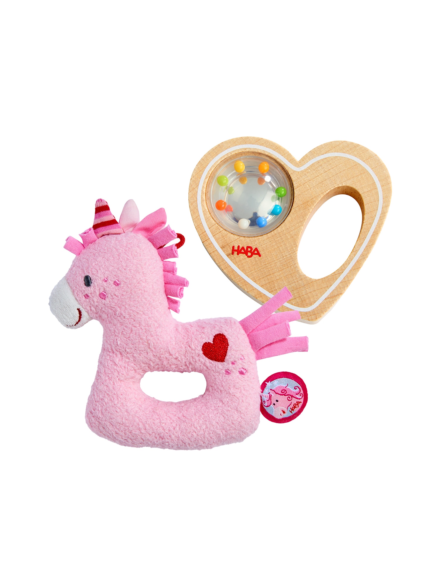 HABA Unisex Greifspielzeug Herz und Gli 2er Pack - Bild 1
