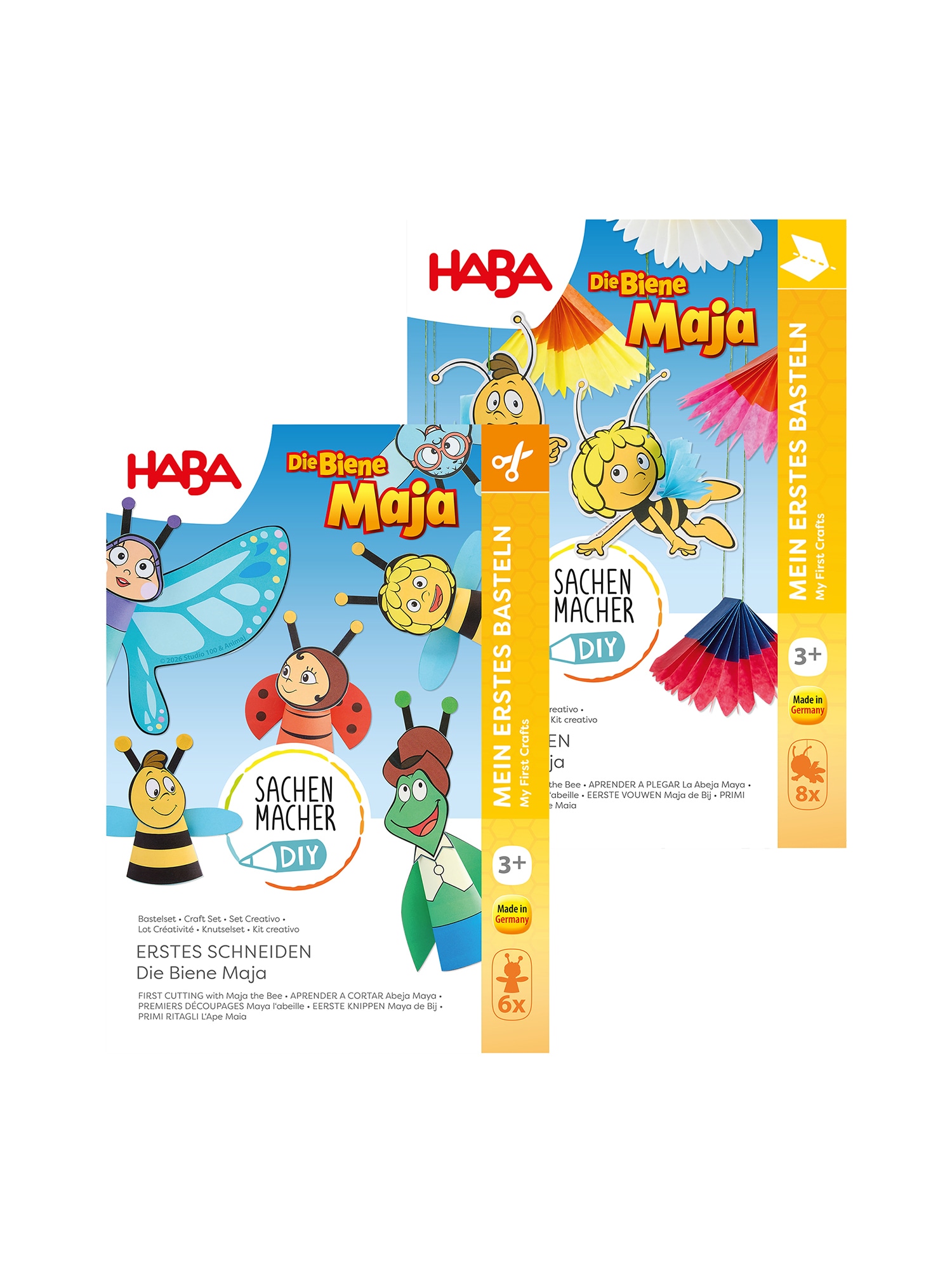 HABA Unisex Bastelset Bastelset - Die Biene Maja Falten & Schneiden 2er Pack - Bild 1