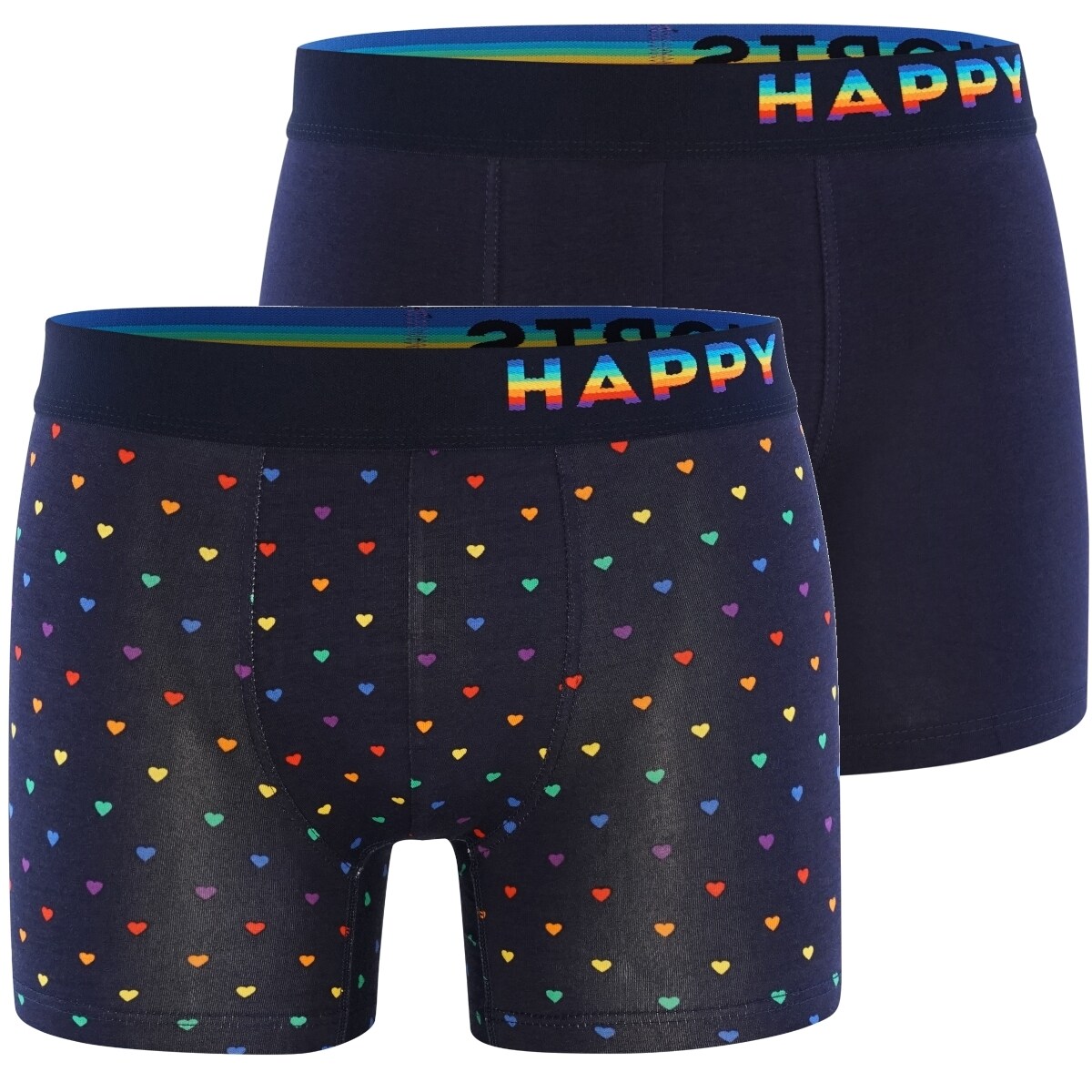 Happy Shorts Herren Retroshorts Trunks 2er Pack - Bild 1
