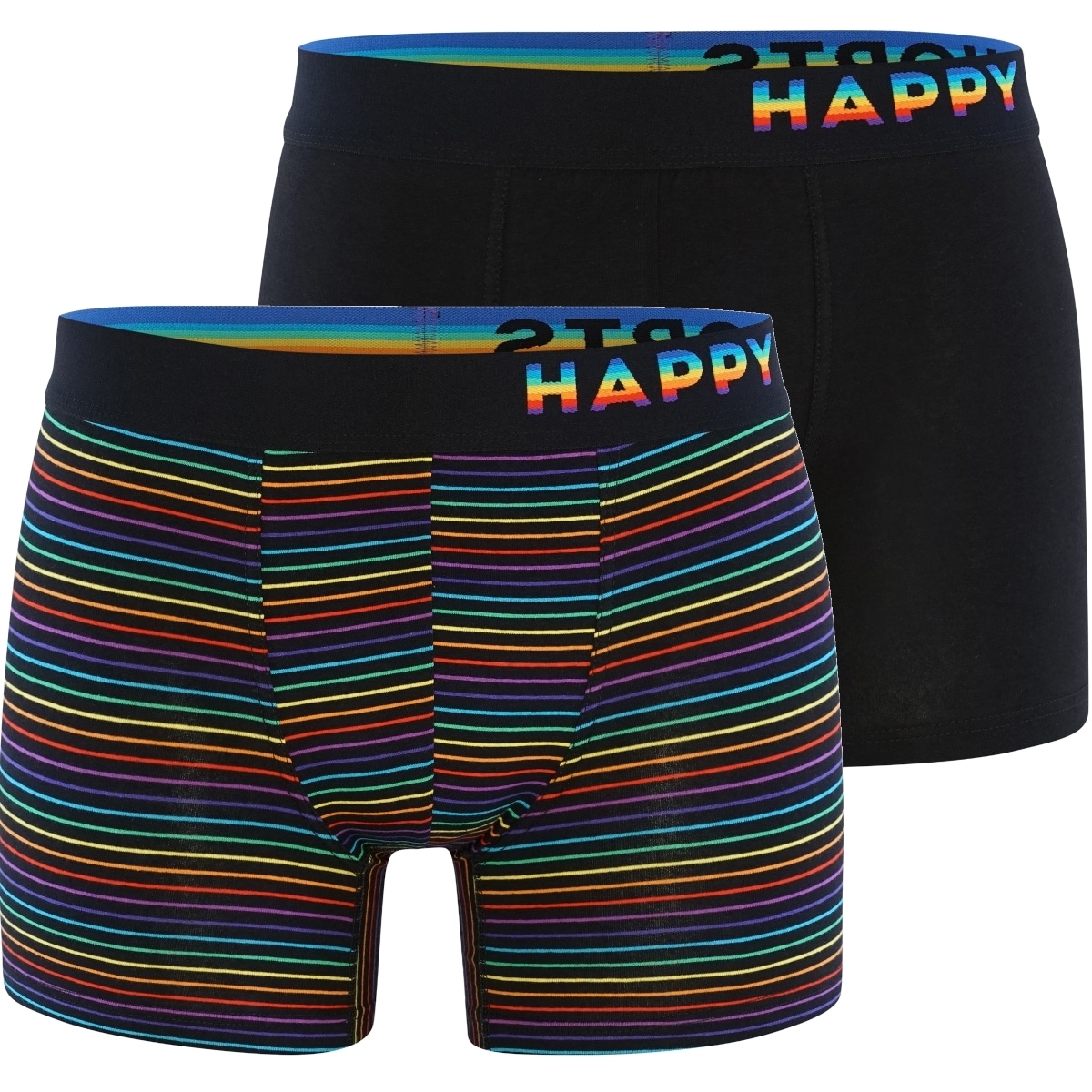 Happy Shorts Herren Retroshorts Trunks 2er Pack - Bild 1